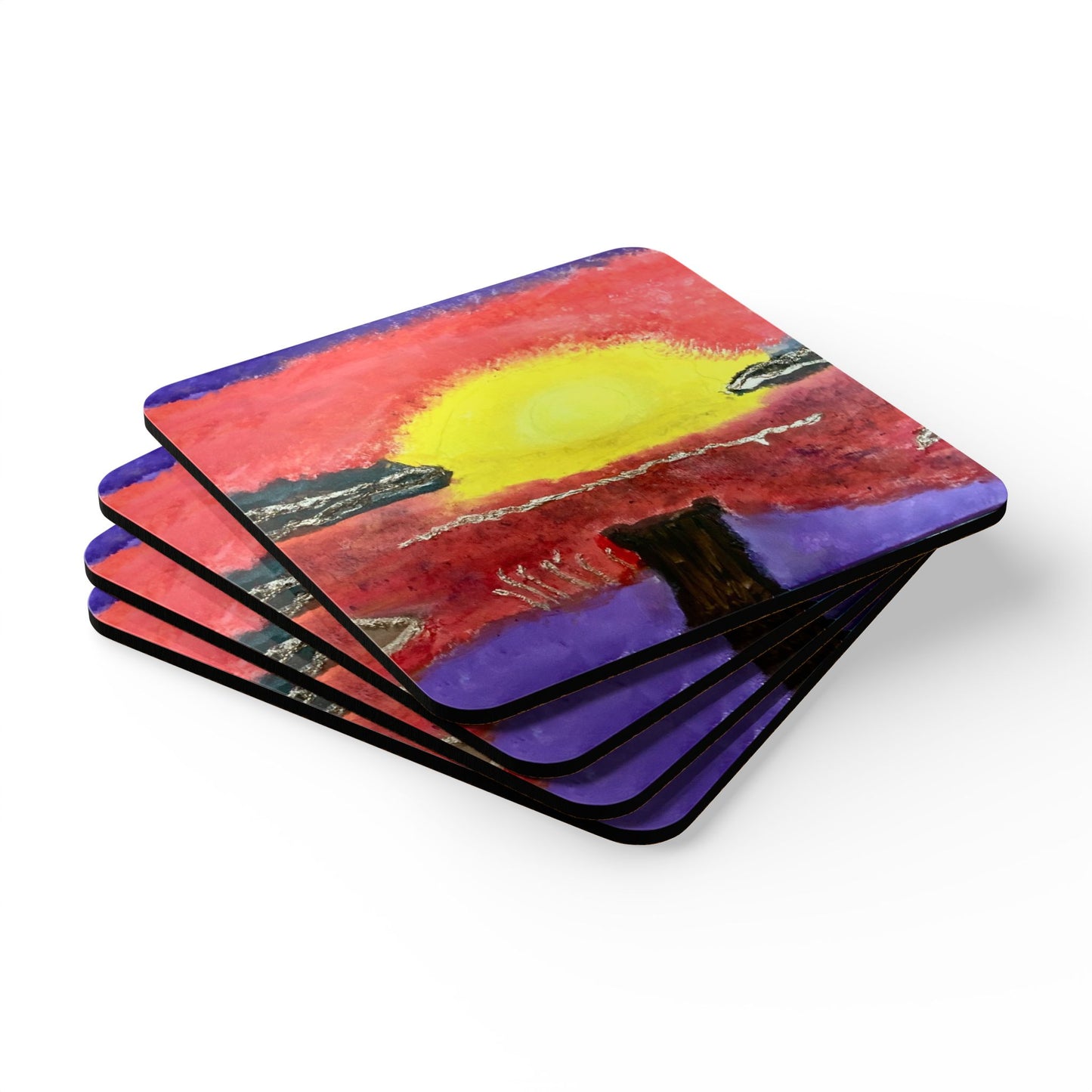 ScART (Scar Art) Coasters by artist Lisa Furtado-Morin