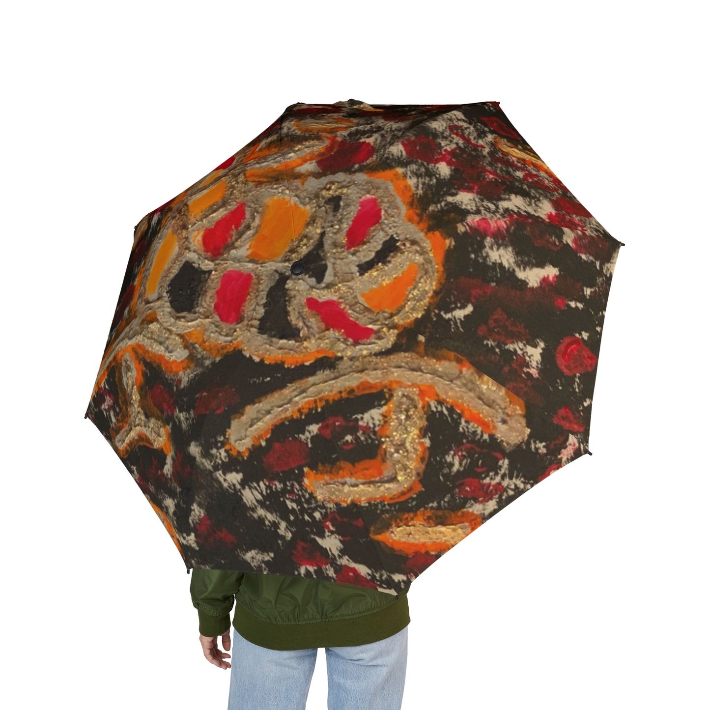 Vibrant Art Umbrella - featuring art from ScART - (Scar Art).  Artist:  Verazonda Walker