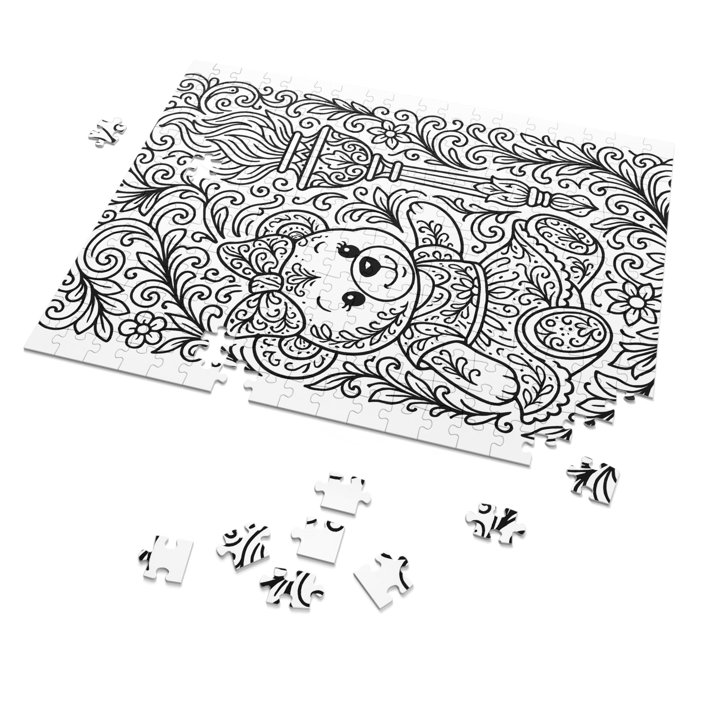 Jigsaw Puzzle: Bear and Torch