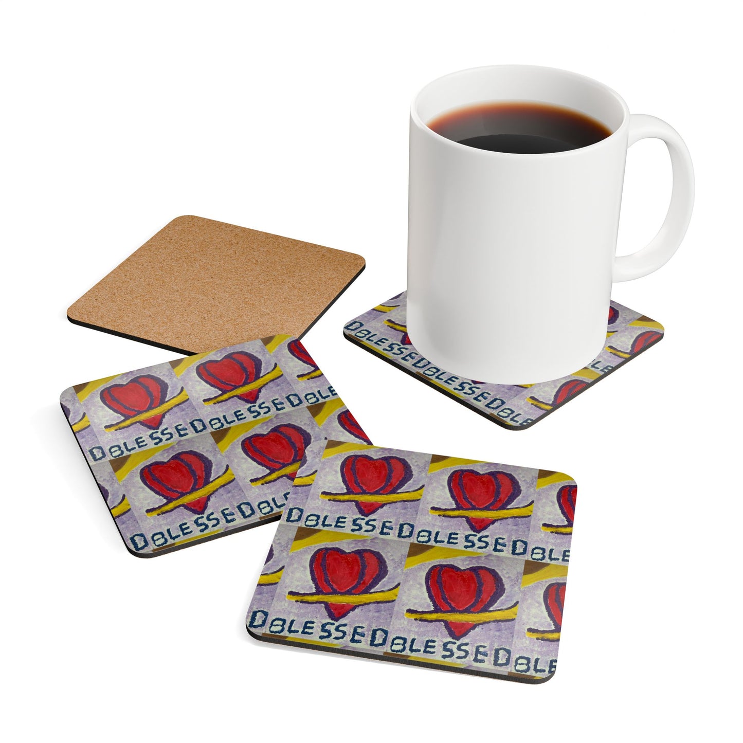 ScART (Scar Art) Coasters by Artist Mary Ellen Cimino
