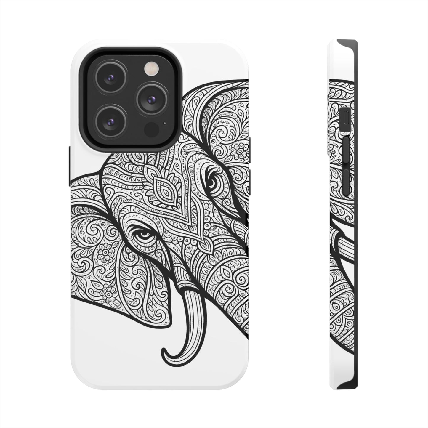 Elephant Design Tough Phone Cases | Tough Protective Cases for Animal Lovers, Gifts for Birthdays, Eco-Friendly, Artistic Phone Accessories