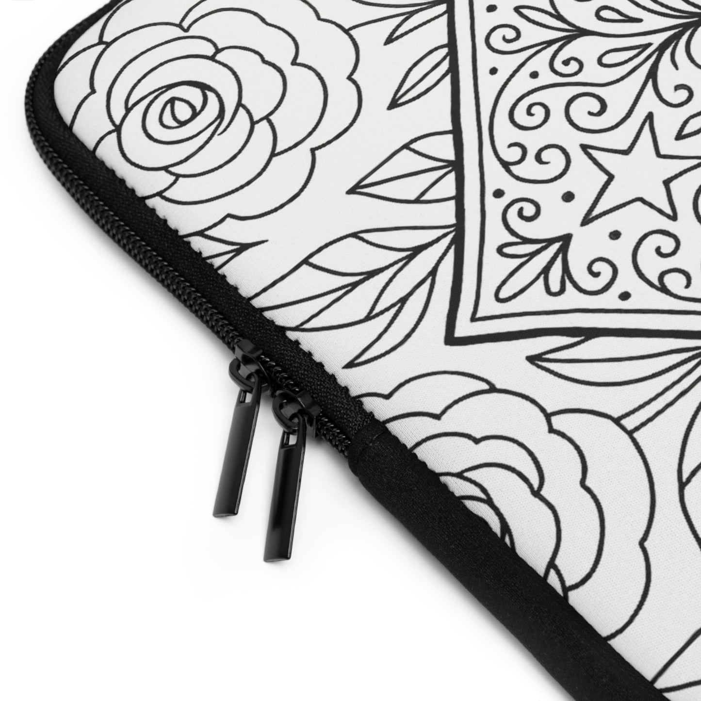 Kappa Alpha Theta Kite Laptop Sleeve — Black & White Decorative Protective Case