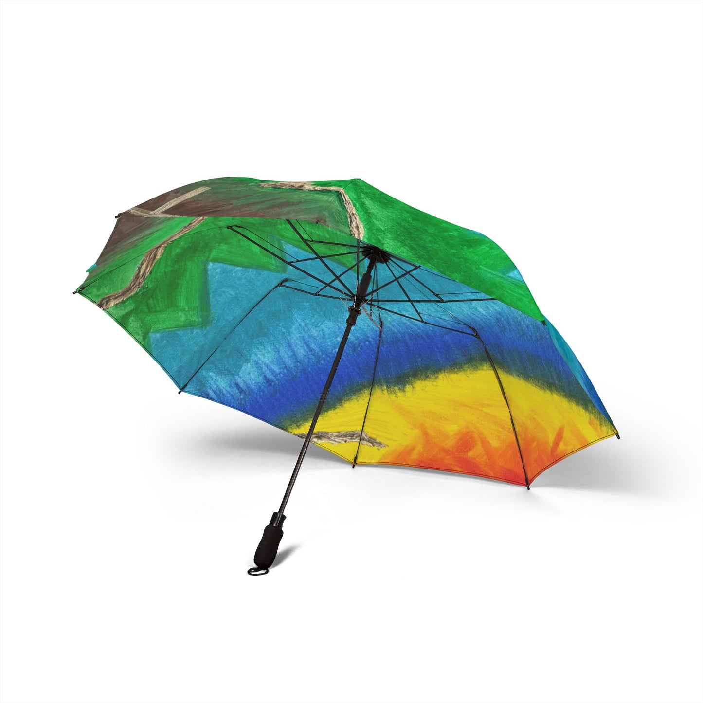 Vibrant Art Umbrella - featuring art from ScART - (Scar Art).  Artist:  Nicole Matherne