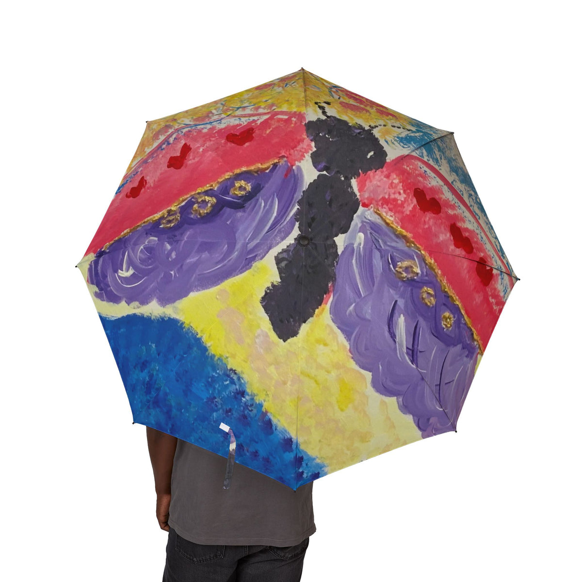 ScART (Scar Art) Umbrella by Artist Kelli Kempt entitled, "The Greatest of These is Love"