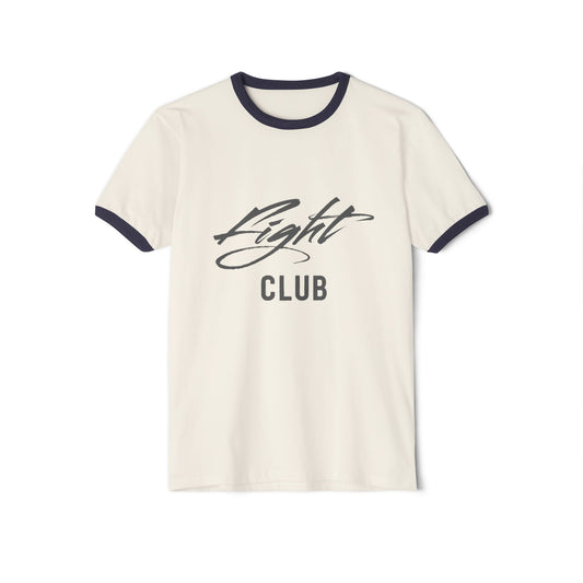 Unisex Cotton Ringer FIGHT CLUB T-Shirt