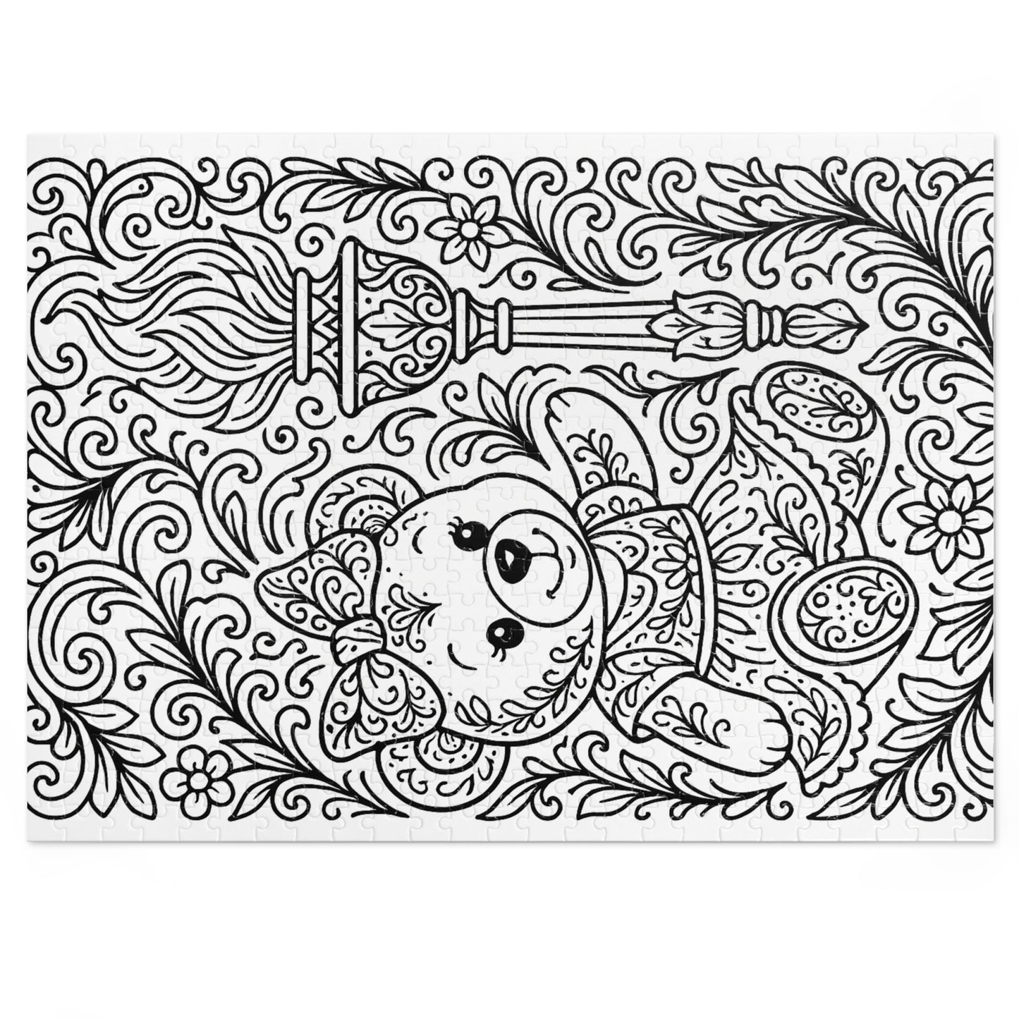 Jigsaw Puzzle: Bear and Torch