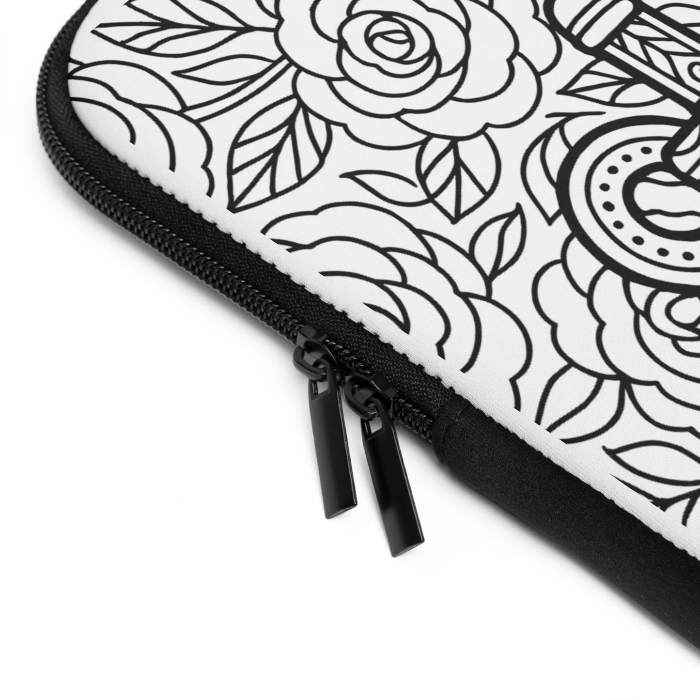 Delta Gamma Anchor Laptop Sleeve — Black & White Decorative Protective Case