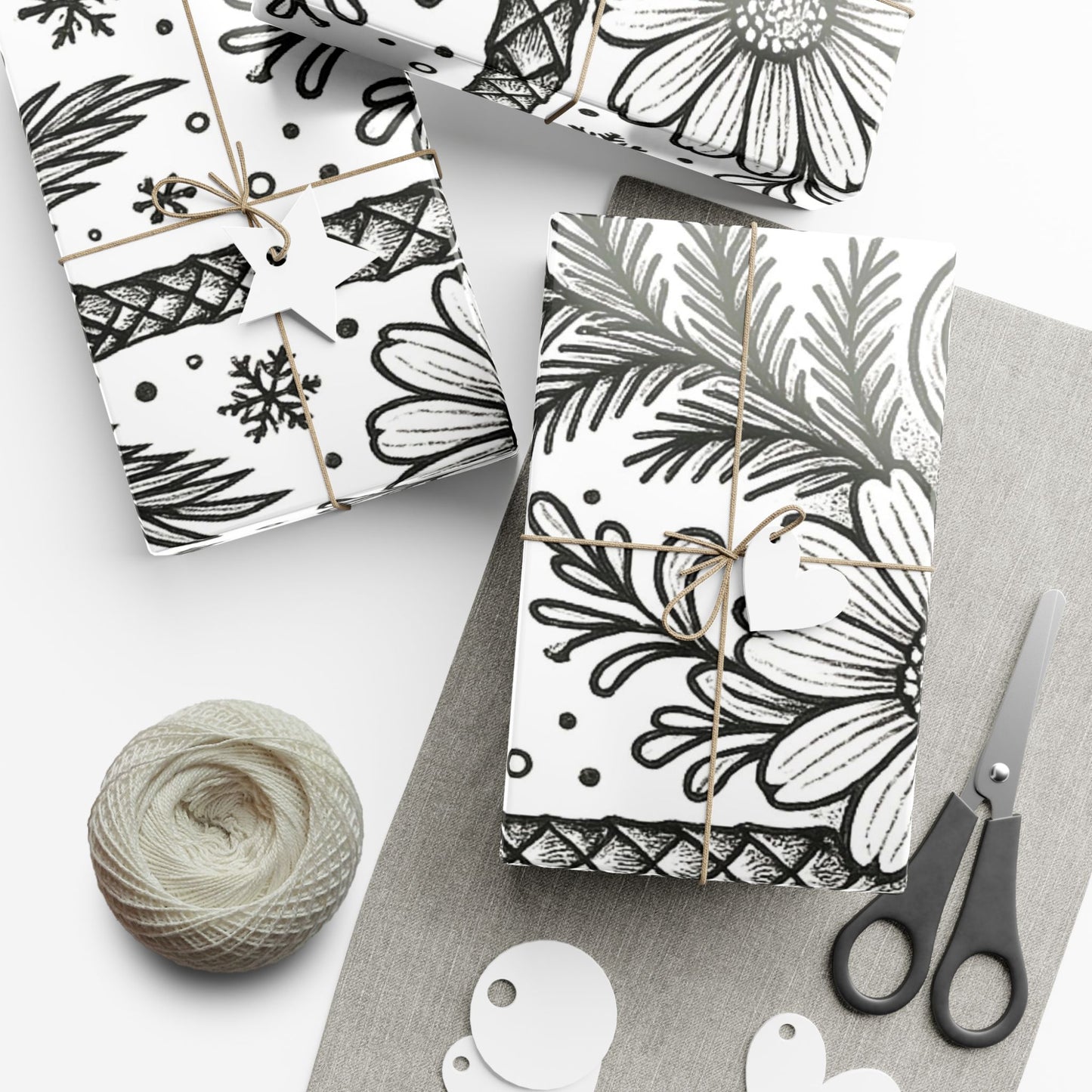 Color Me Collection - Sorority Gift Wrap Palm Tree and Lady Bug