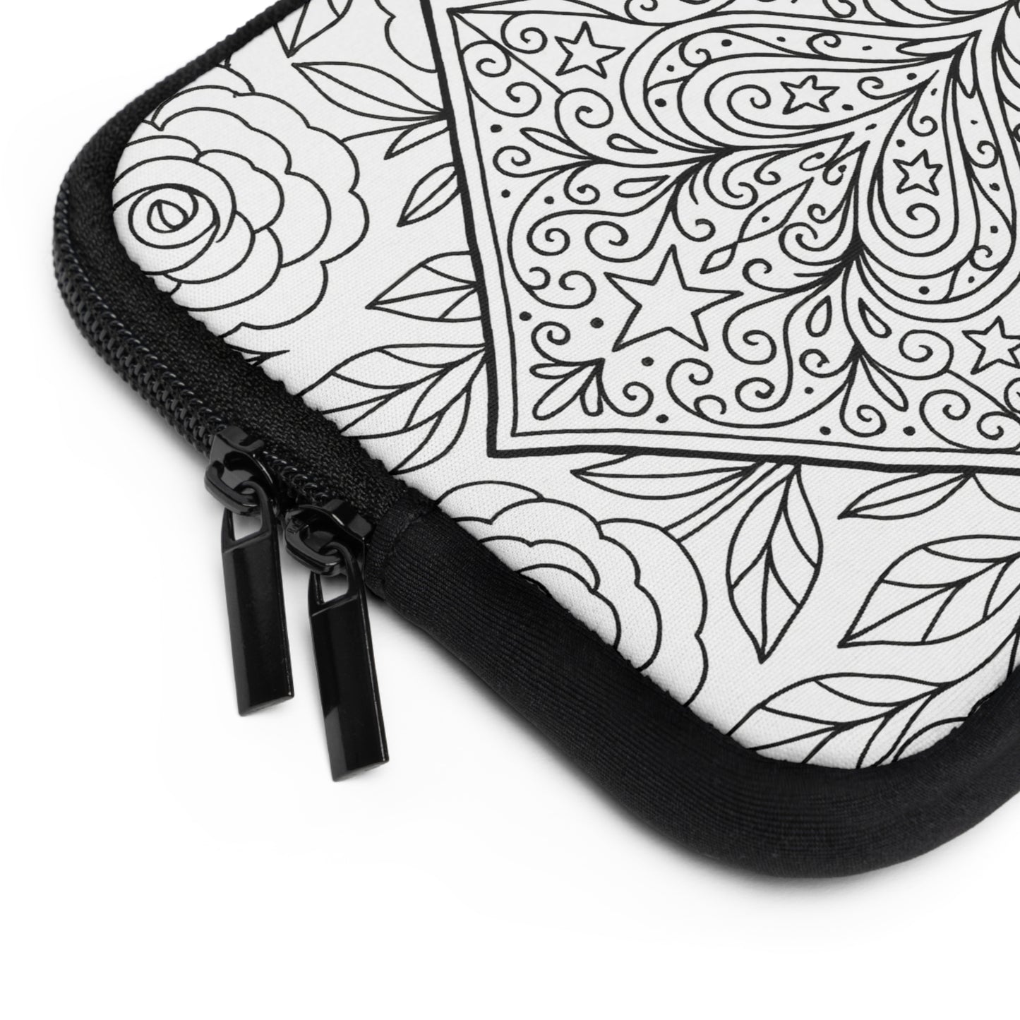 Kappa Alpha Theta Kite Laptop Sleeve — Black & White Decorative Protective Case