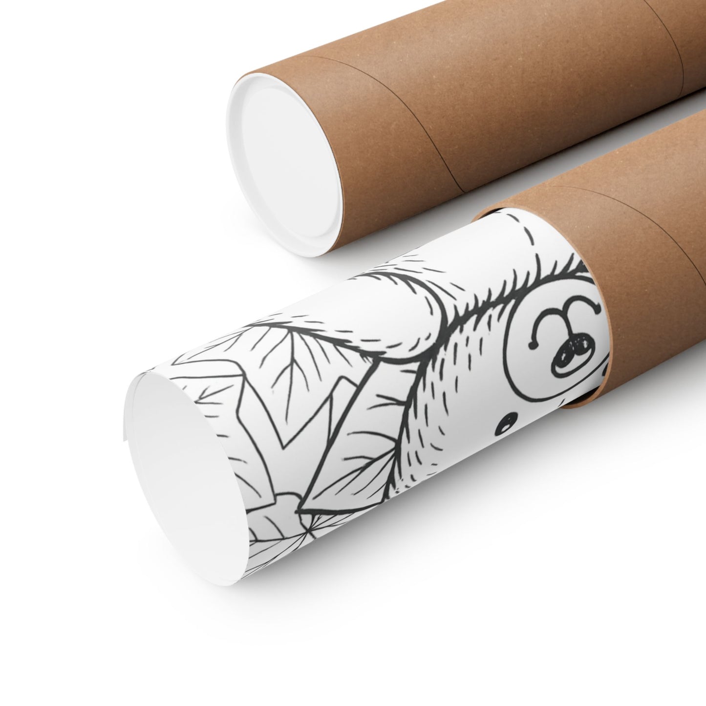 Colorable Bear Poster