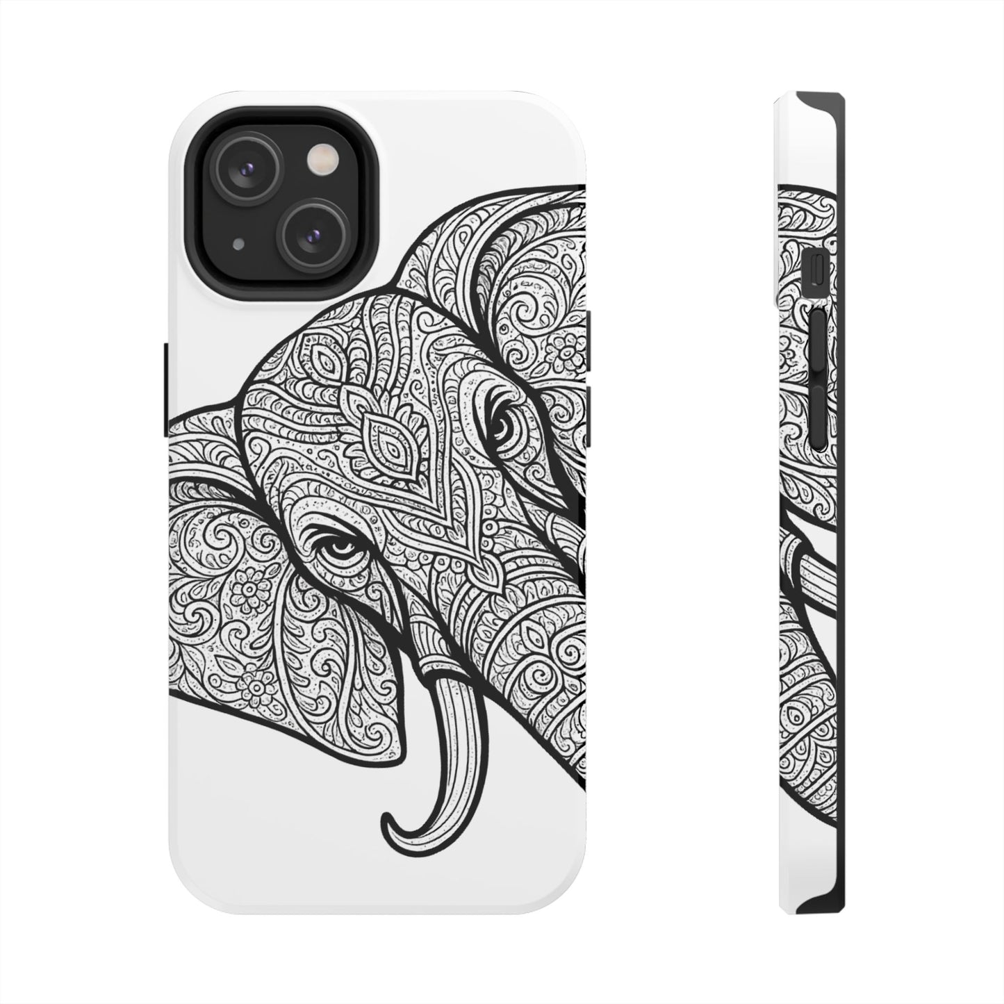 Elephant Design Tough Phone Cases | Tough Protective Cases for Animal Lovers, Gifts for Birthdays, Eco-Friendly, Artistic Phone Accessories