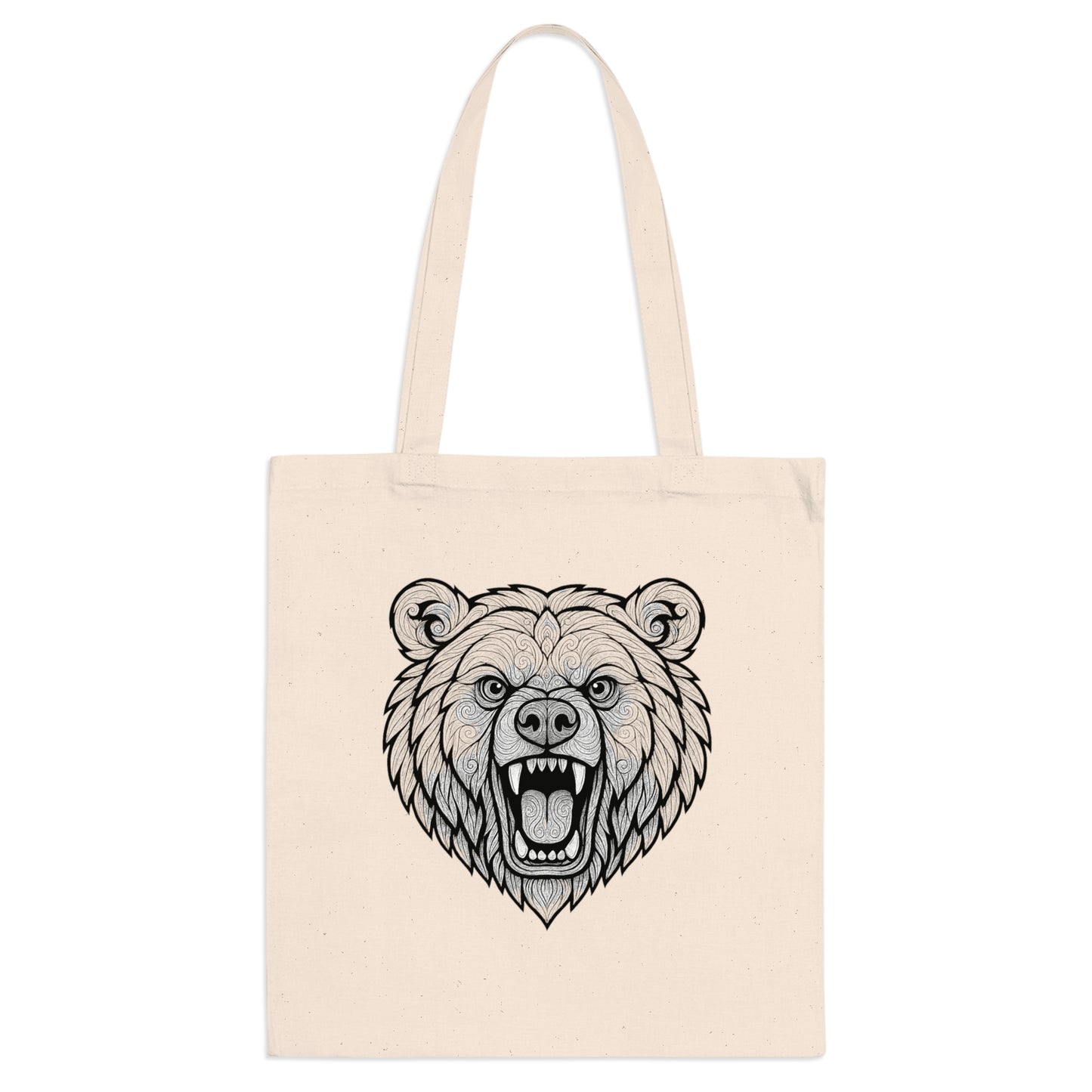 Ole Miss Rebel Bear Tote Bag, Eco-Friendly Shopping Bag, Wild Animal Lover Gift, Festival Carry-All, Beach Bag, Hiking Accessory, Nature Enthusiast