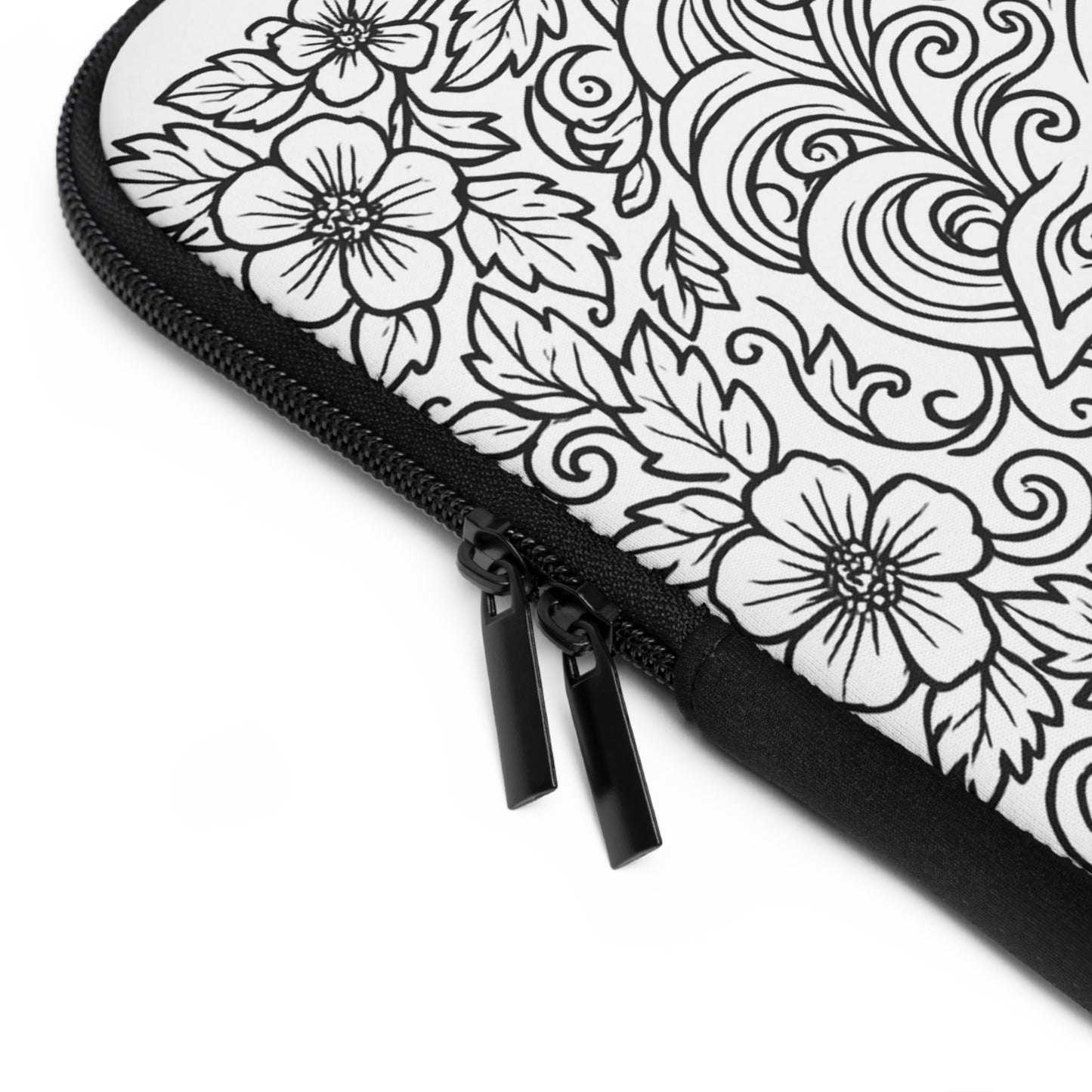 Delta Phi Epsilon Unicorn Laptop Sleeve — Black & White Decorative Protective Case