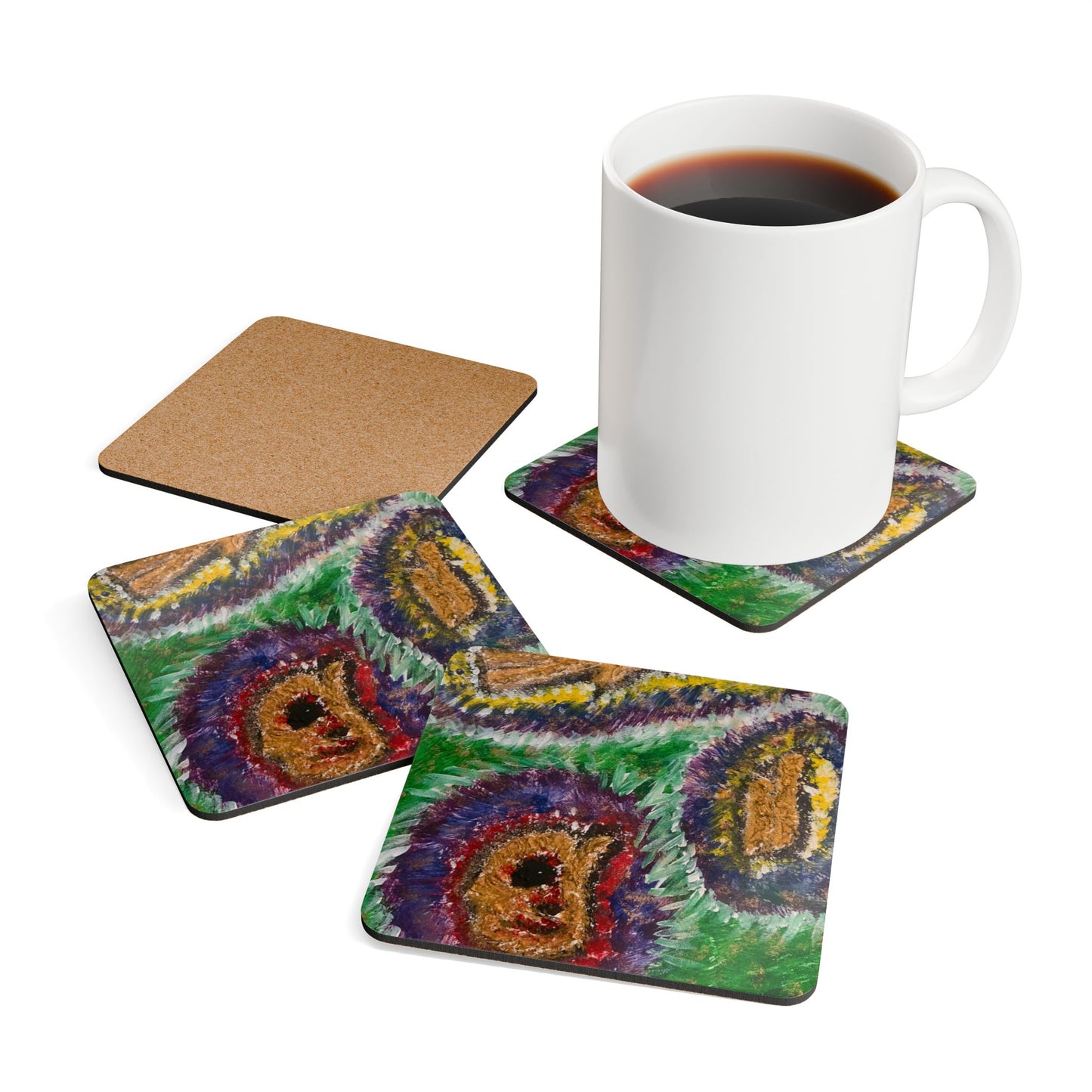 ScART (Scar Art) Coasters by artist Debra LaMountain