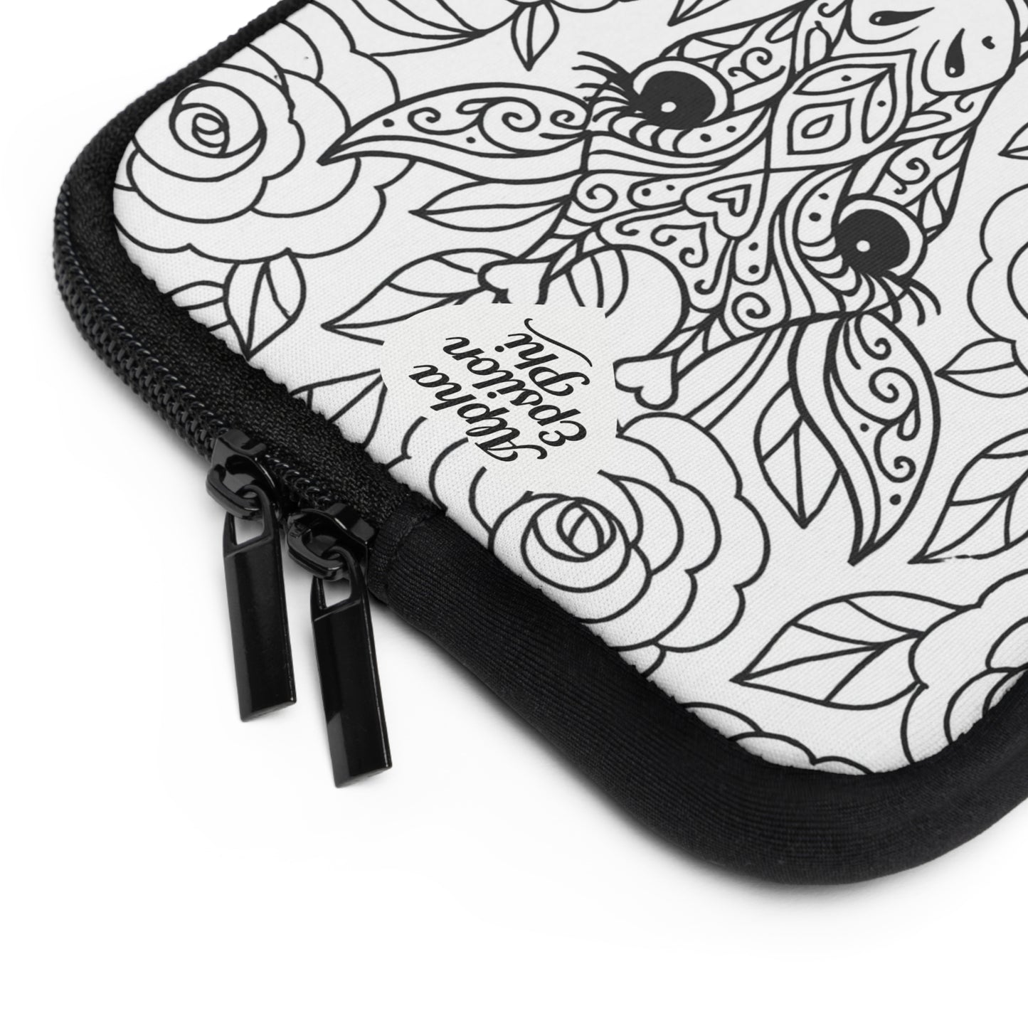 Alpha Epsilon Phi Giraffe Laptop Sleeve — Black & White Decorative Protective Case