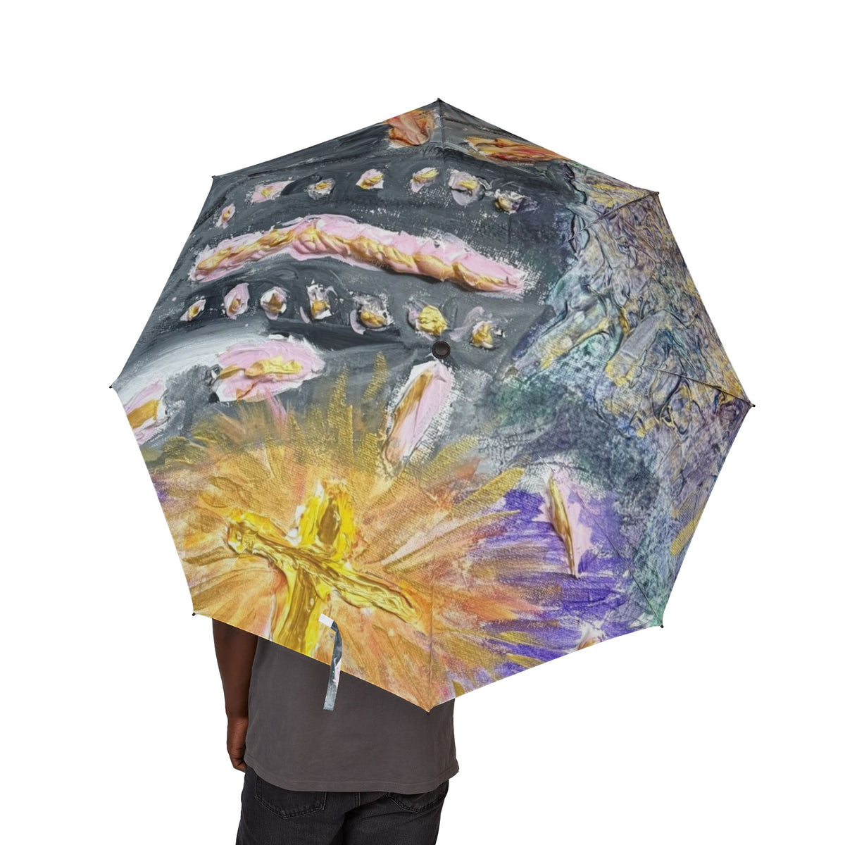 Vibrant Art Umbrella - featuring art from ScART - (Scar Art).  Artist:  Dawn Freret
