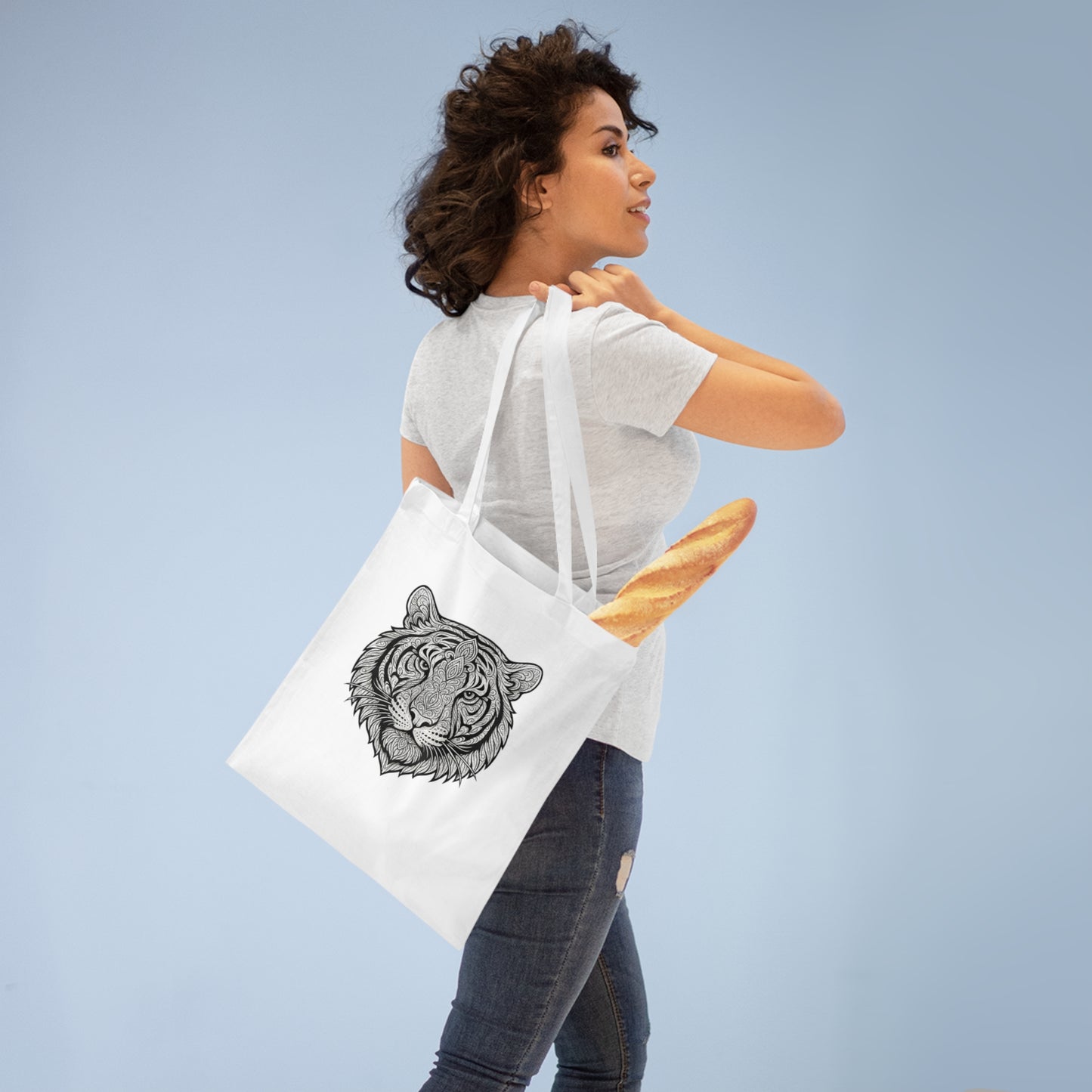 Copy of Tiger Tote Bag, Eco-Friendly Shopping Bag, Wild Animal Lover Gift, Festival Carry-All, Beach Bag, Hiking Accessory, Nature Enthusiast
