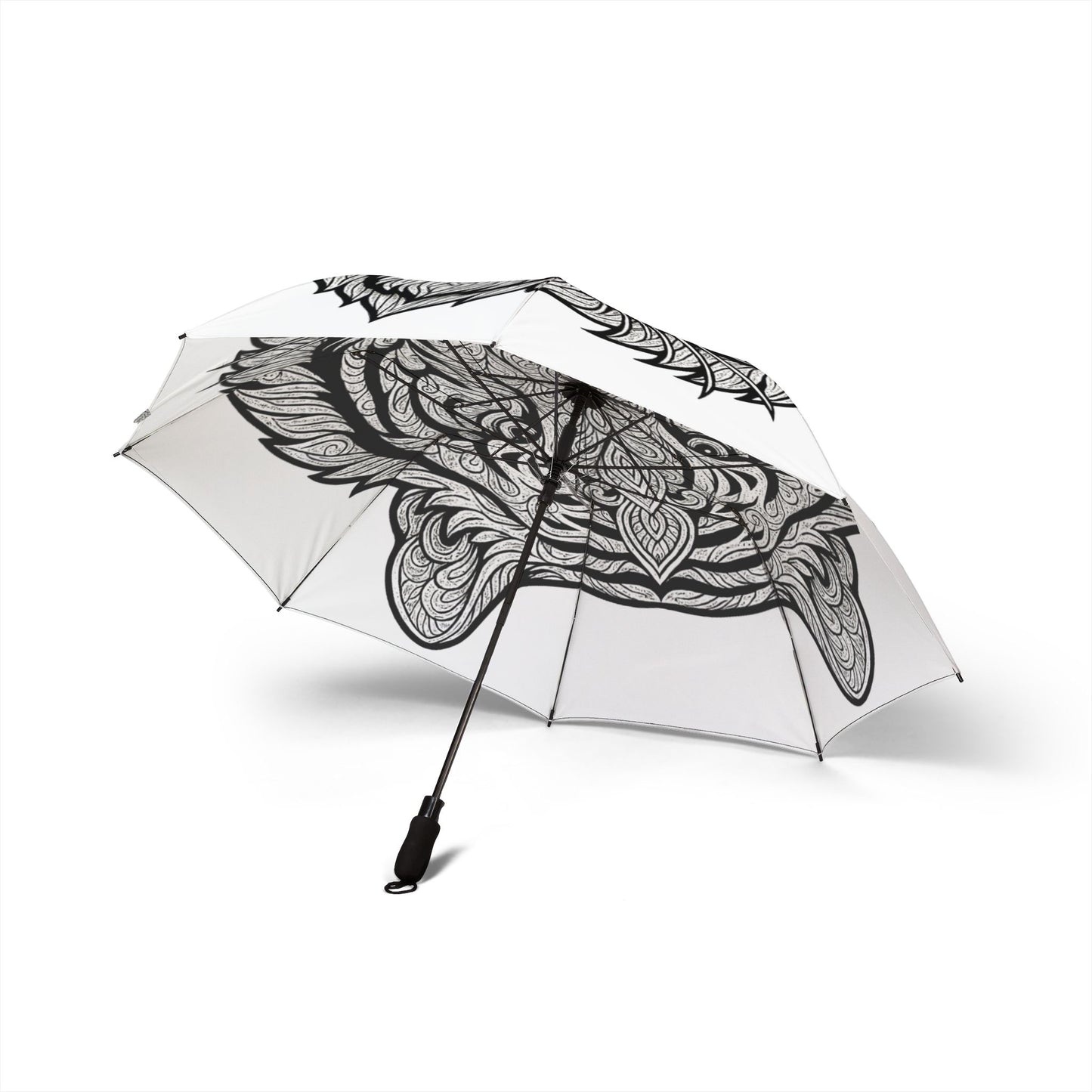 Elegant Tiger Design Umbrella, Stylish Travel Umbrella, Unique Gift for Her, Rainy Day Accessory, Foldable Sunshade