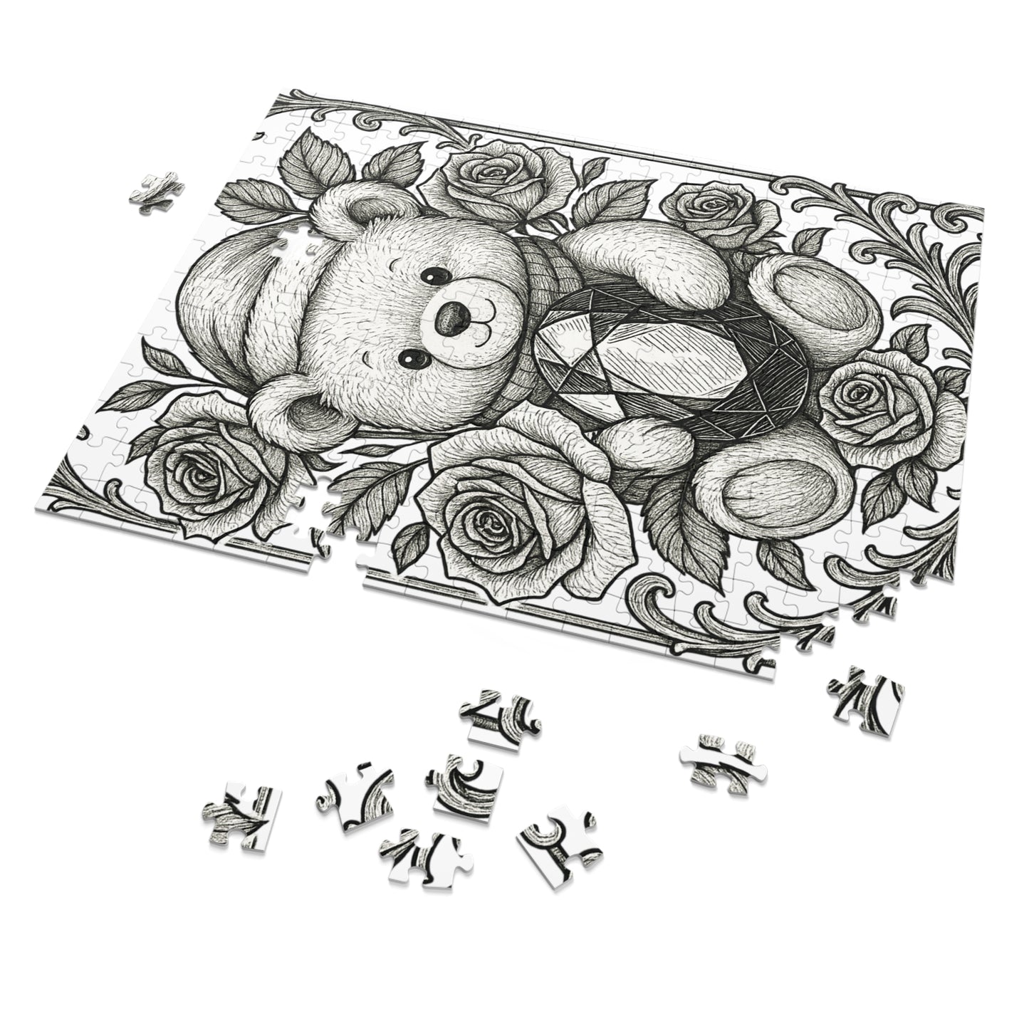 Jigsaw Puzzle: Phi Sigma Sigma Bear and Sapphire