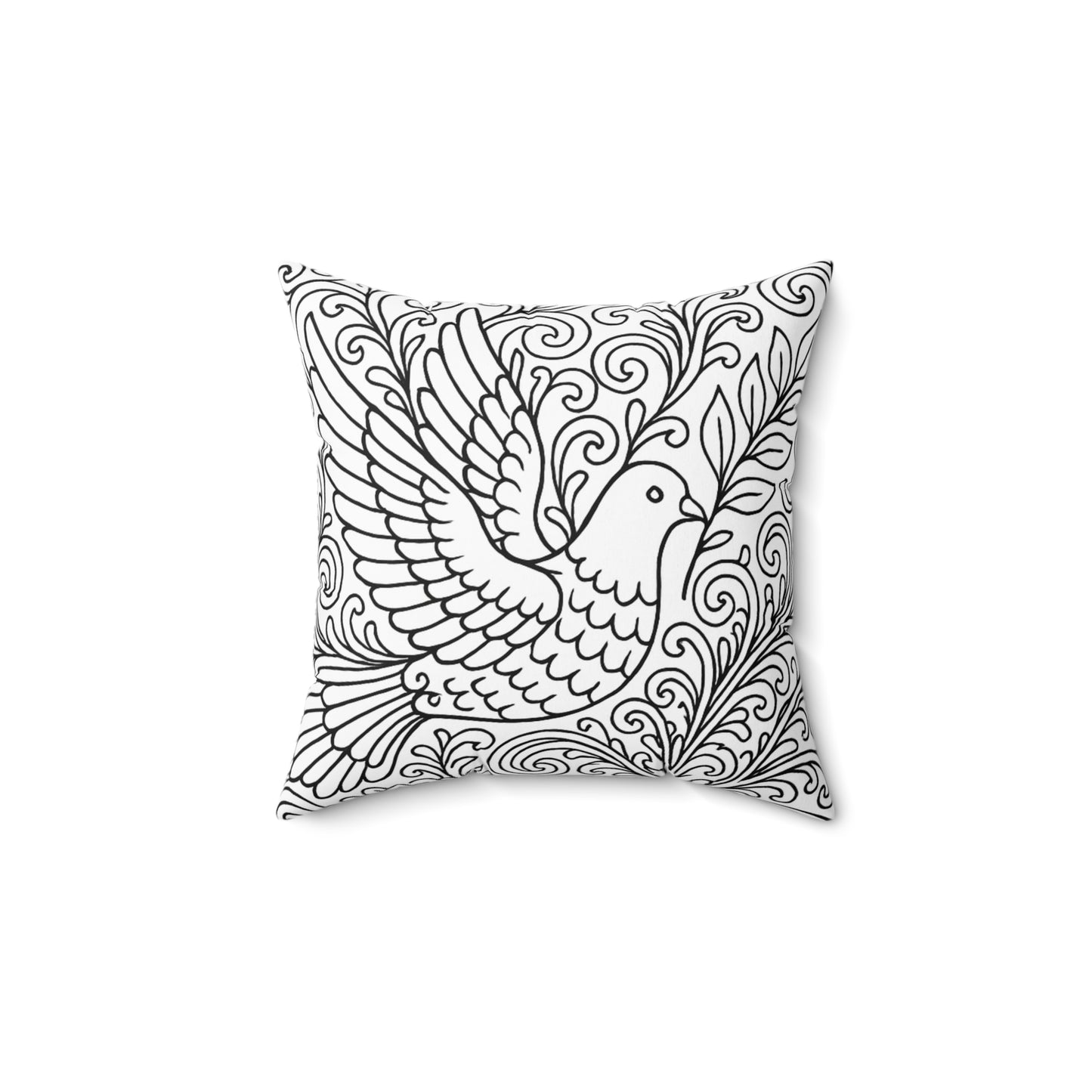 Sigma Delta Tau Bear and Torch Pillow — Floral DIY Decorative Square Pillow