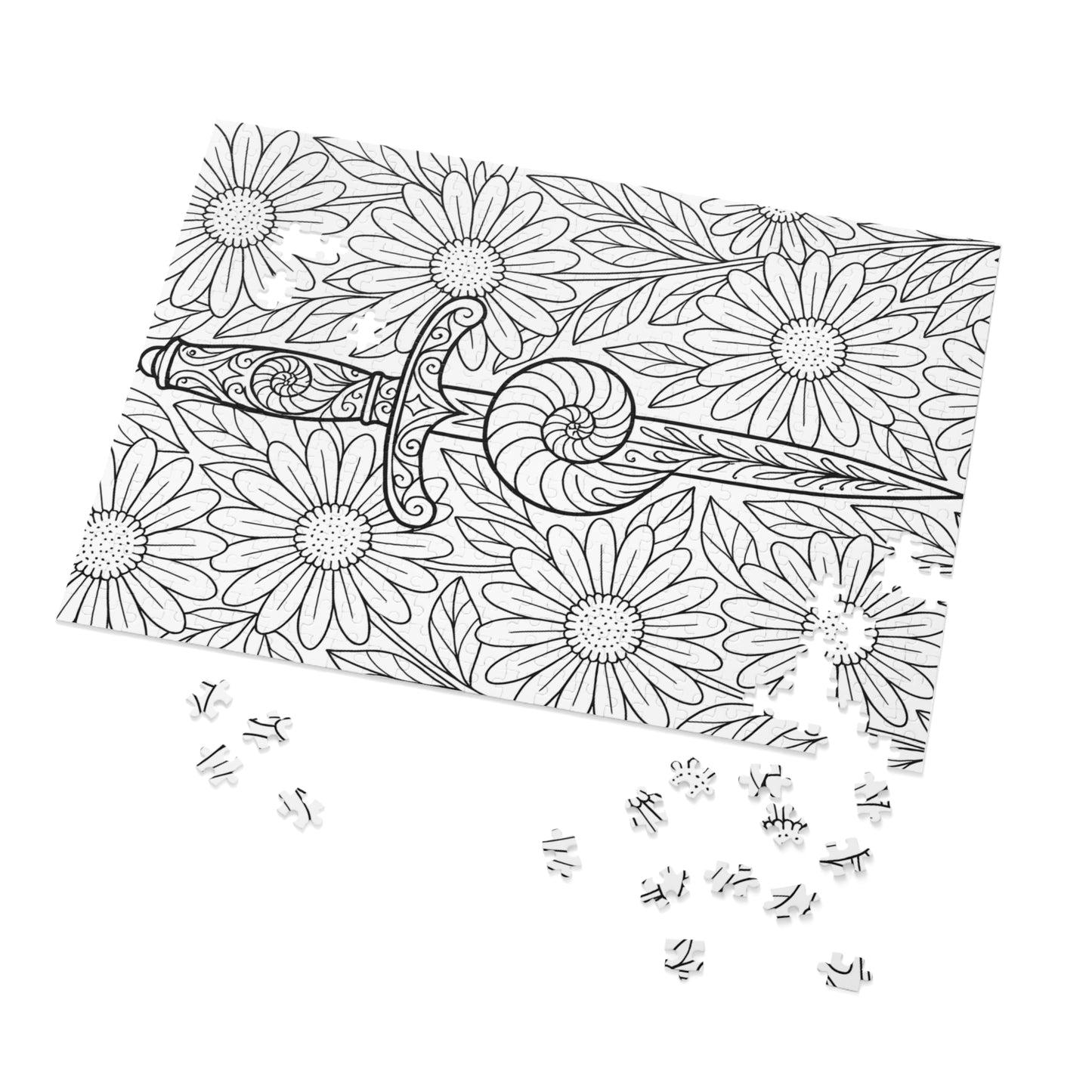 Jigsaw Puzzle: Dagger and Nautilus Shell