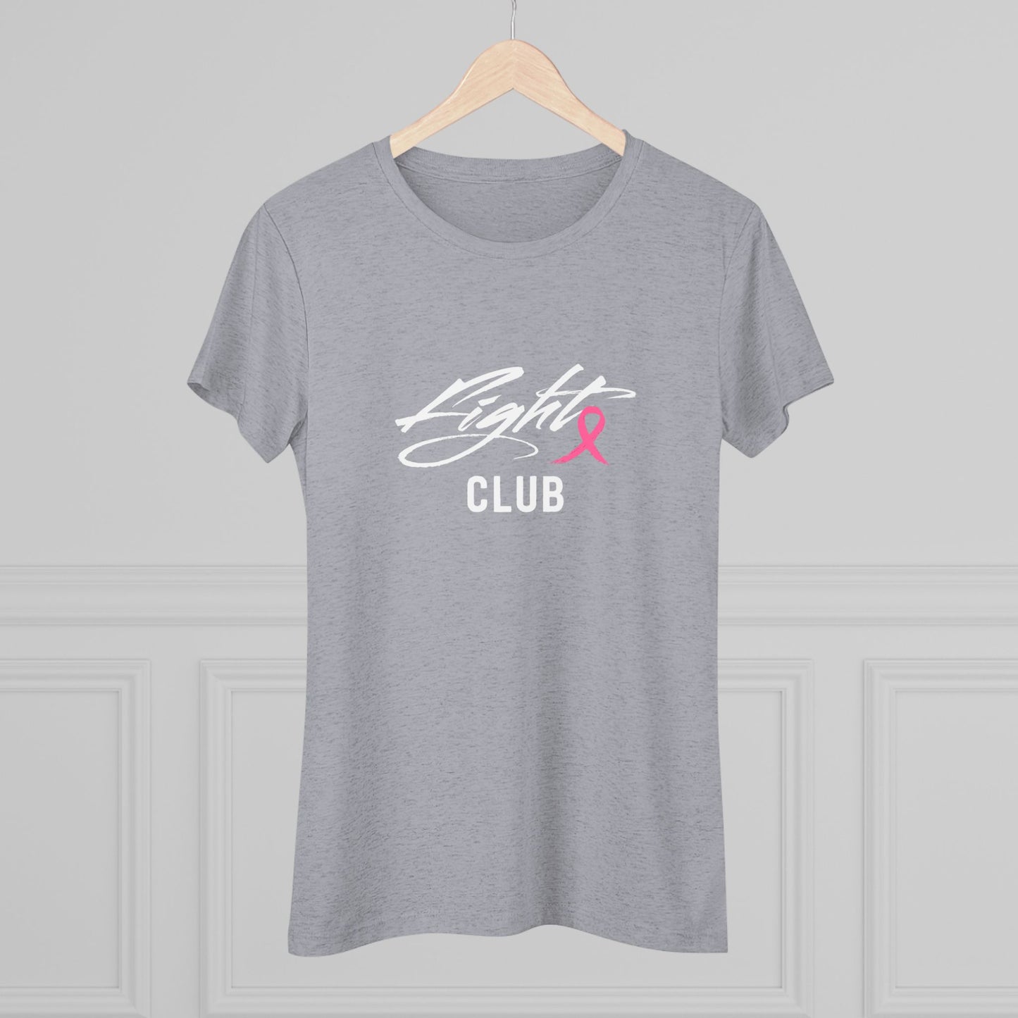 Lightweight Women's Tee with Hot Pink Awareness Ribbon, Triple Negative Breast Cancer Awareness Shirt, Gift for Her, Support Tee, Casual Wear