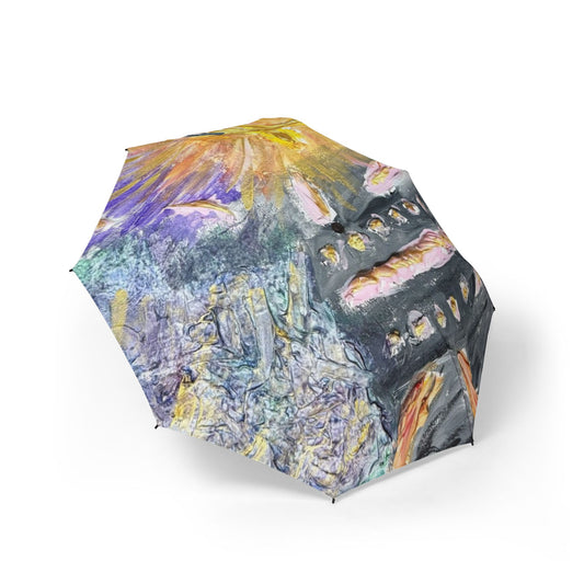 Vibrant Art Umbrella - featuring art from ScART - (Scar Art).  Artist:  Dawn Freret