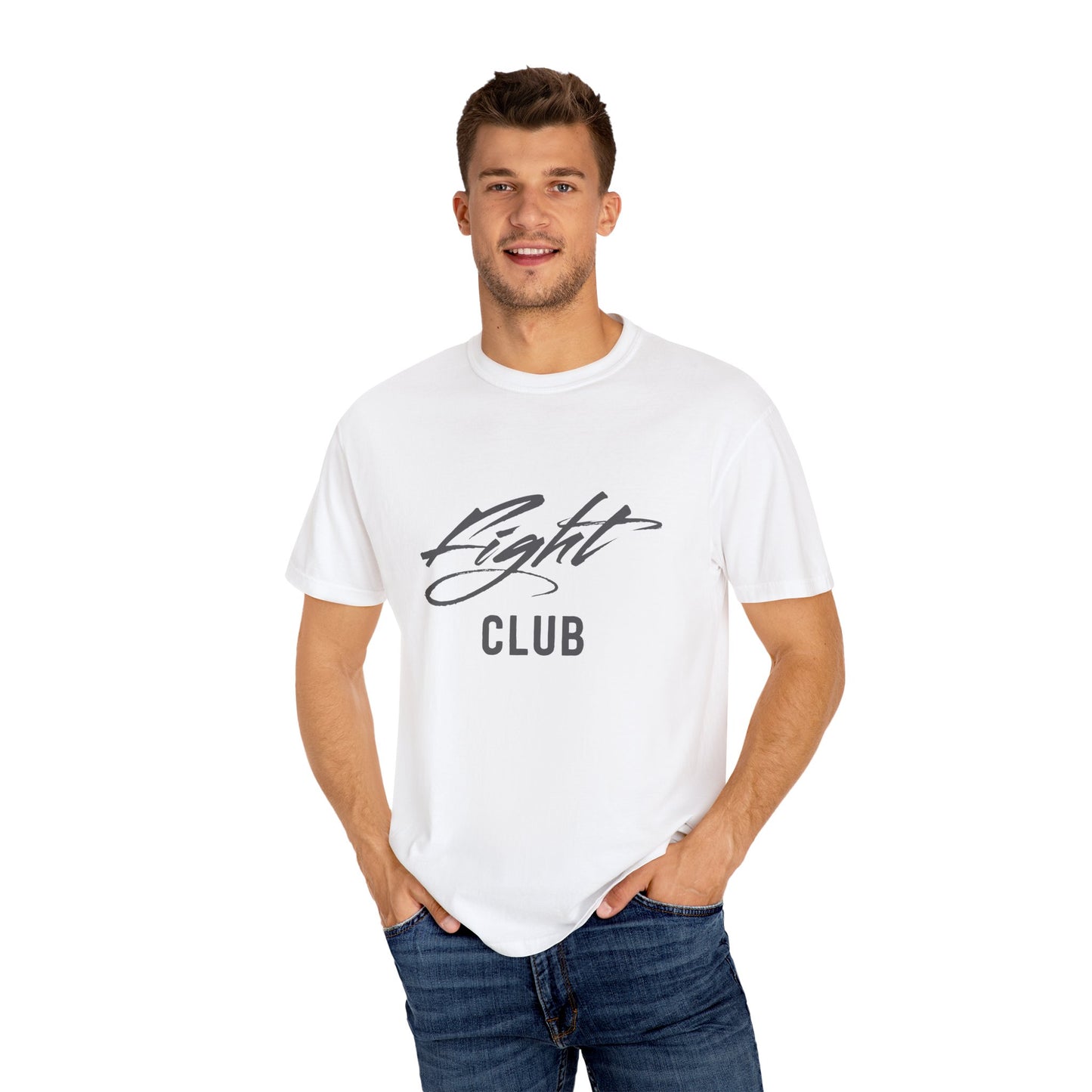 Fight Club Unisex Garment-Dyed T-shirt, Casual Wear, Gift for Movie Lovers, Trendy Outfit, Birthday Present, Comfortable Tee