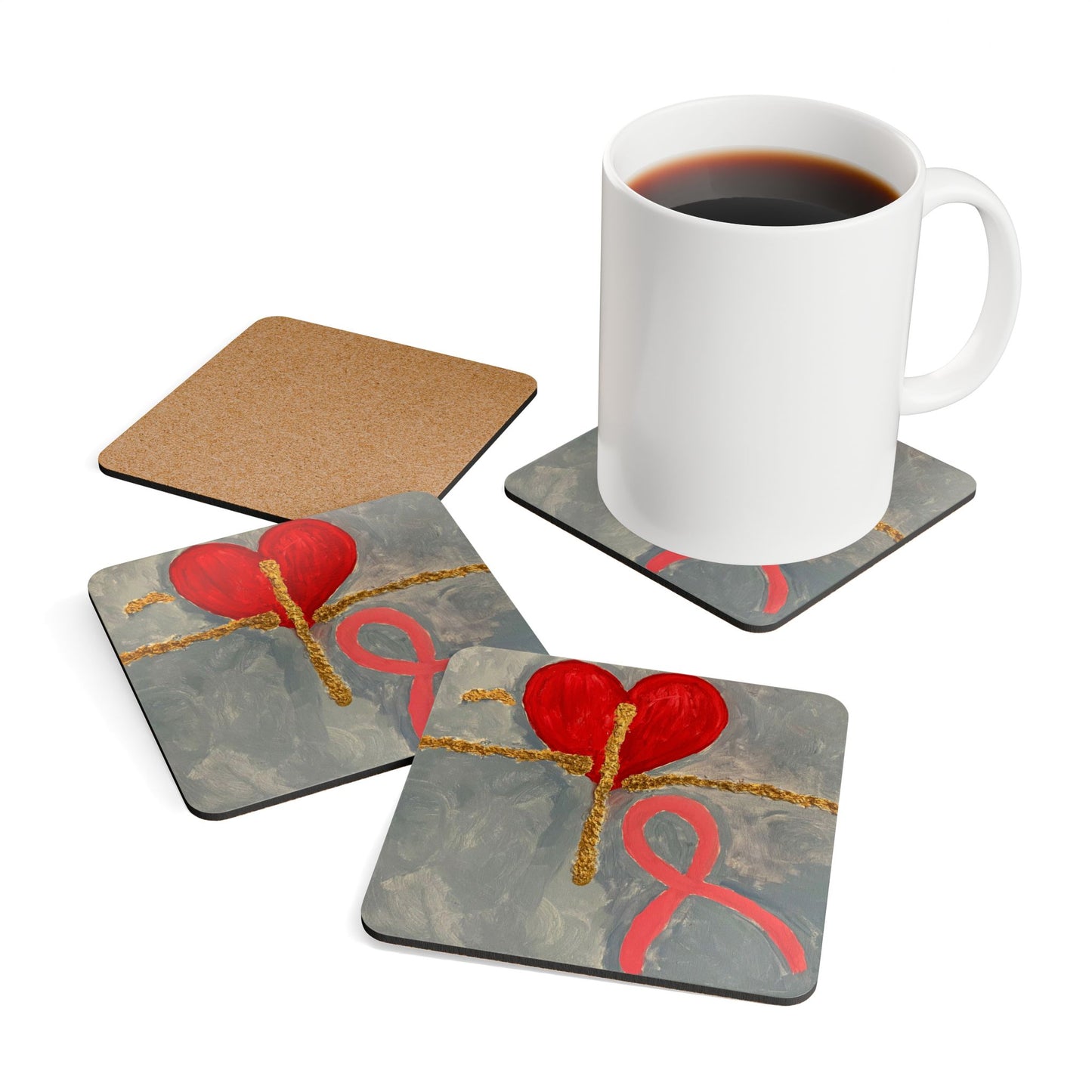 ScART (Scar Art) Coasters by artist  Kimberly Foley