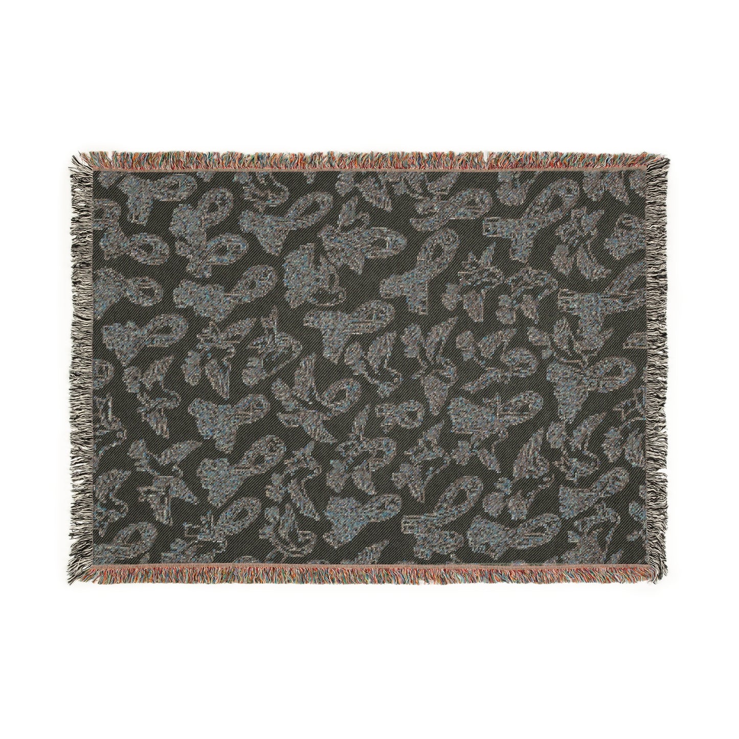 Cancer Awareness Ribbon Cozy Woven Blanket for Home Decor, Throw Blanket, Soft Stylish Blanket, Gift for Her, Relaxing Atmosphere