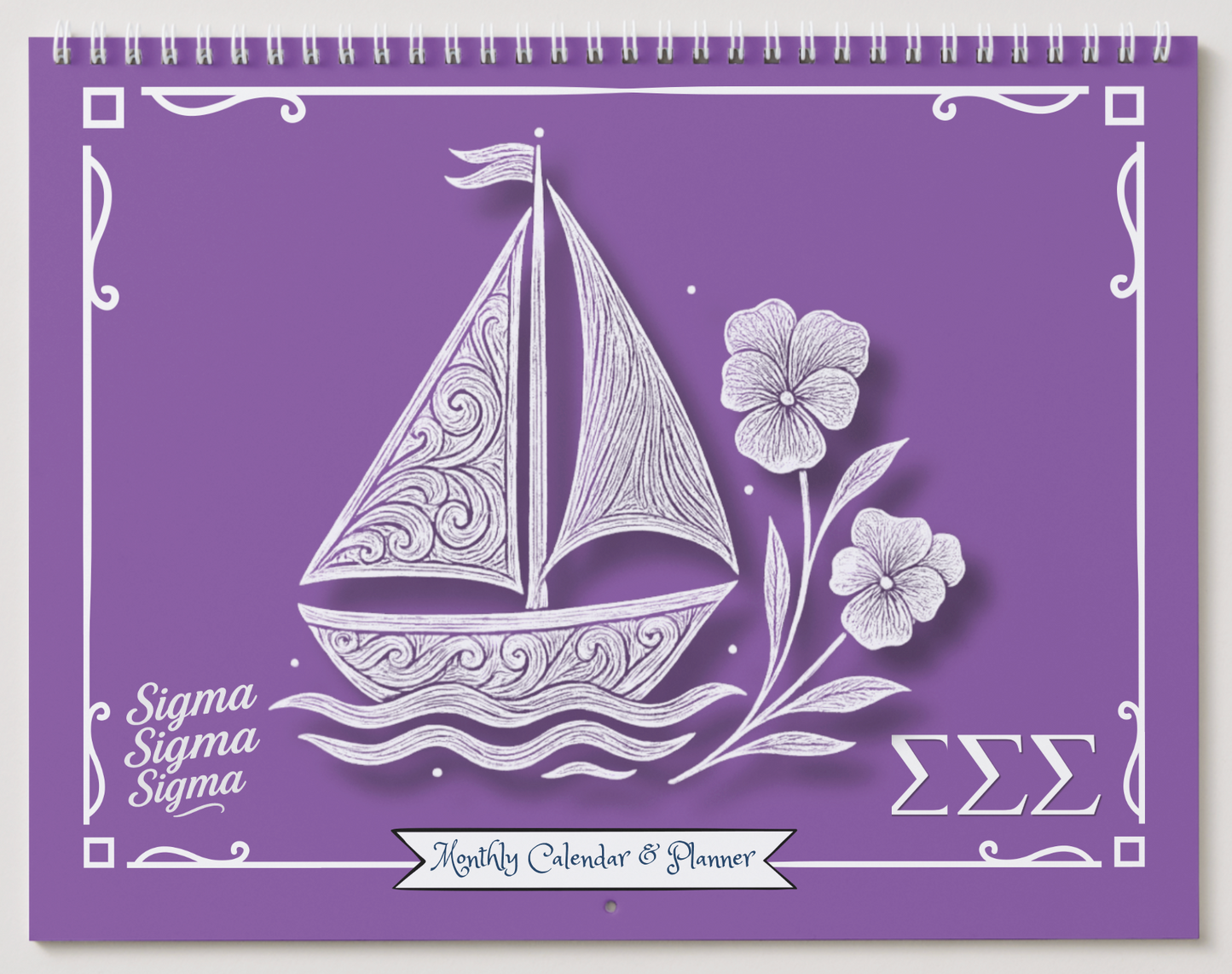 Sigma Sigma Sigma Wall Calendar — Sailboat Edition