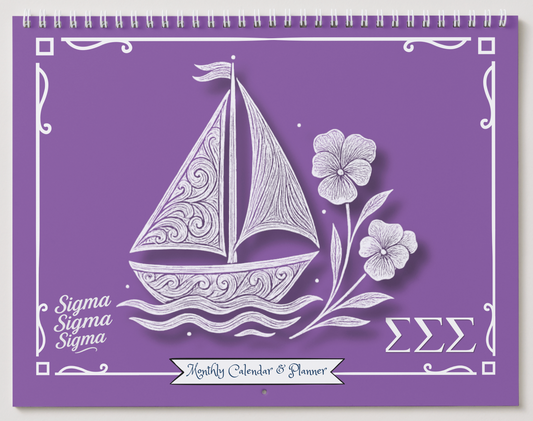 Sigma Sigma Sigma Wall Calendar — Sailboat Edition