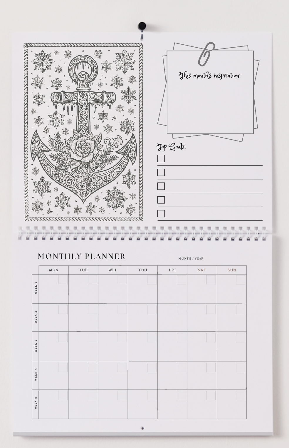 Delta Gamma Wall Calendar - Anchor Edition