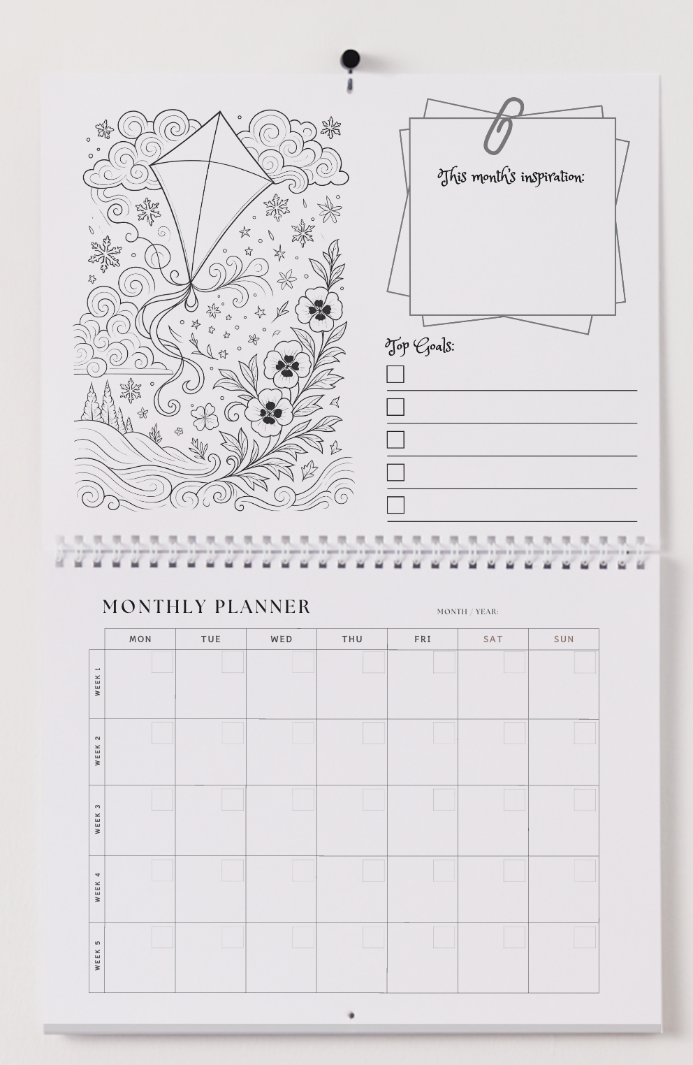 Kappa Alpha Theta Wall Calendar - Kite Edition