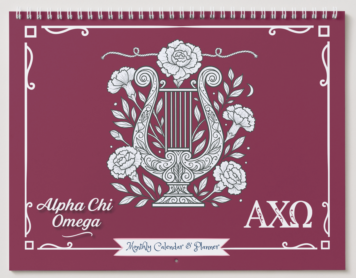 Alpha Chi Omega Wall Calendar - Lyre Edition