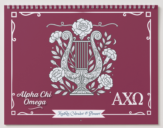 Alpha Chi Omega Wall Calendar - Lyre Edition