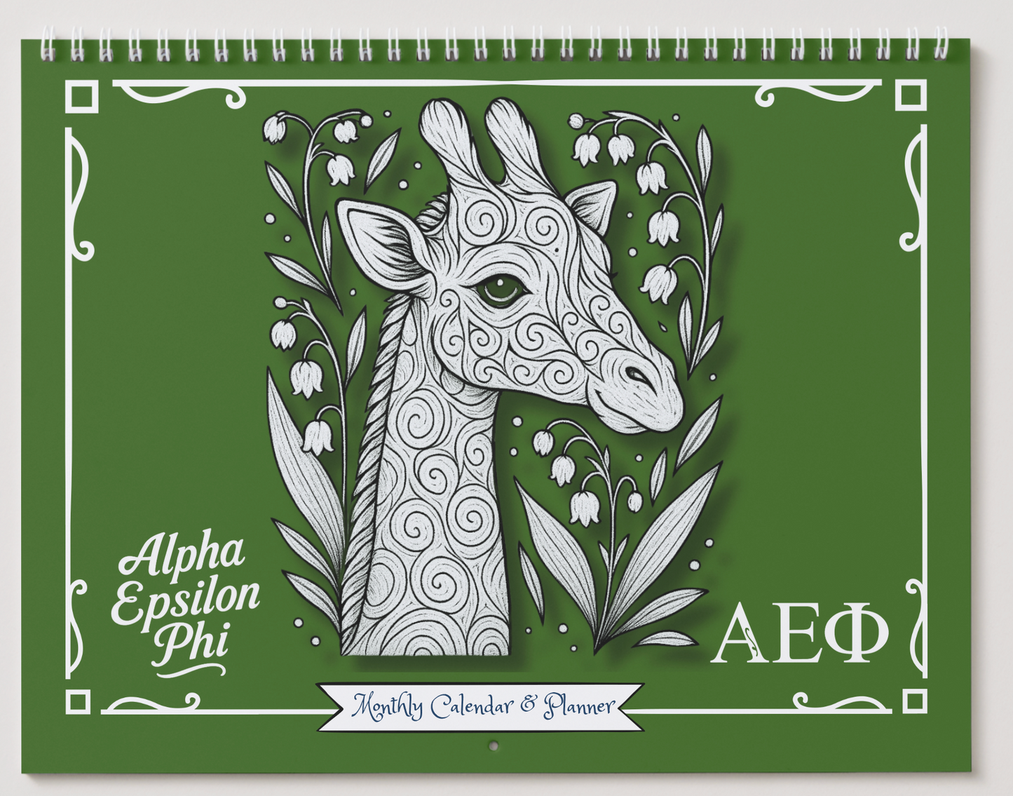 Alpha Epsilon Phi Wall Calendar - Giraffe Edition