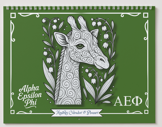 Alpha Epsilon Phi Wall Calendar - Giraffe Edition
