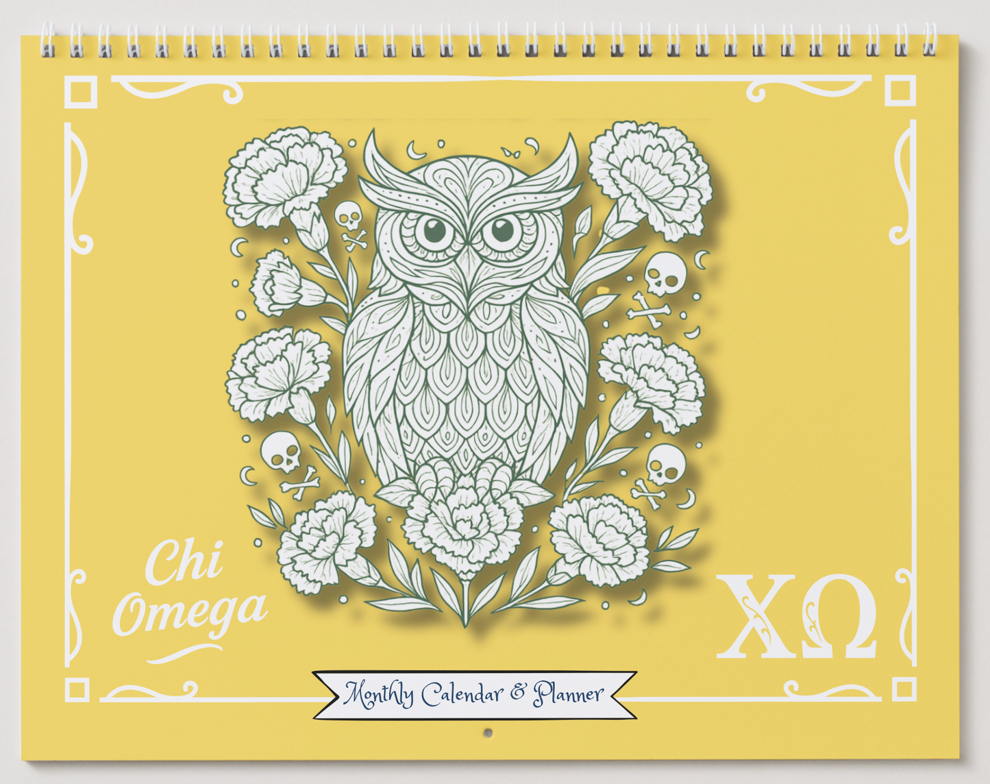 Chi Omega Wall Calendar - Owl Edition