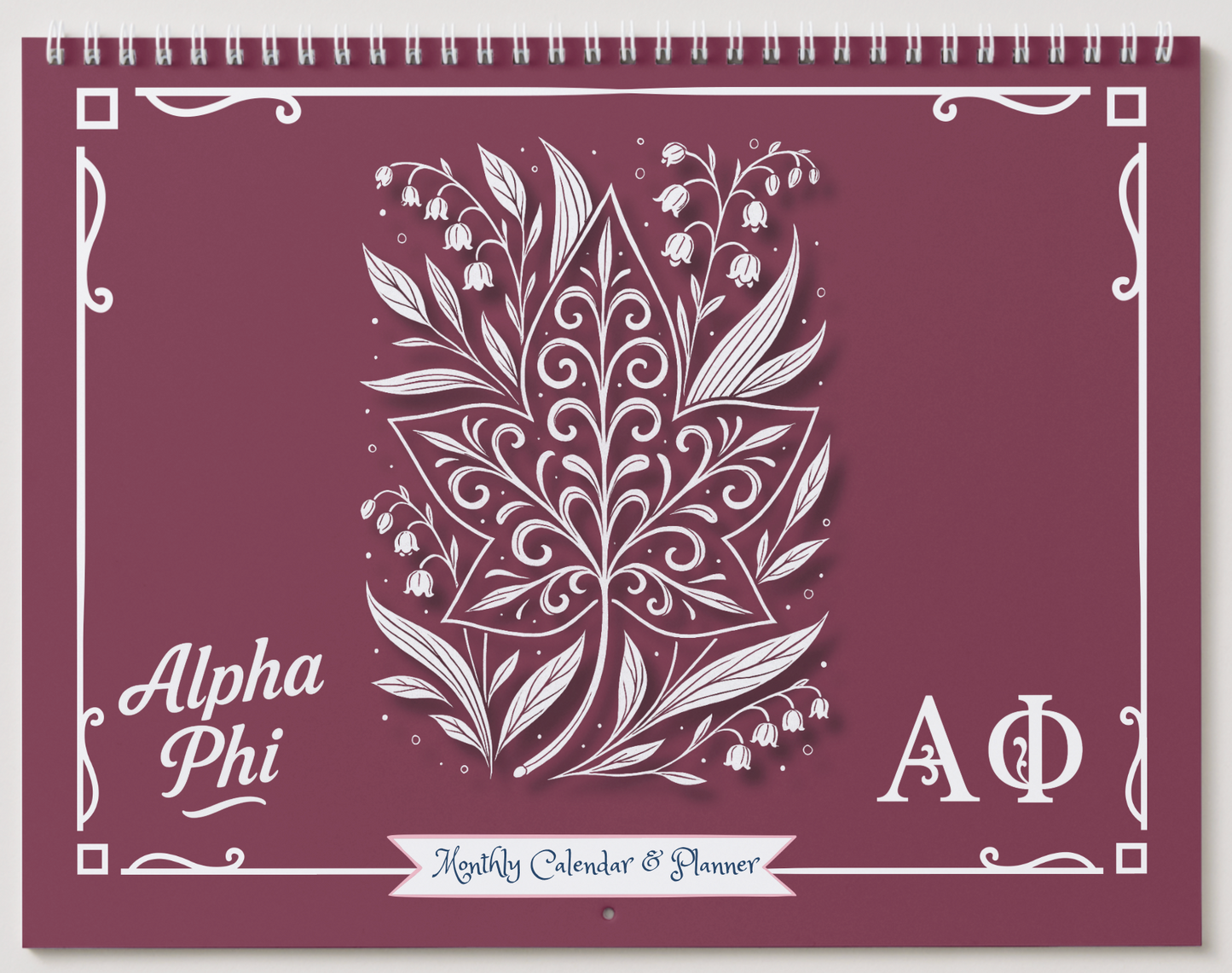 Alpha Phi Wall Calendar - Bear and Maple Leaf Edition
