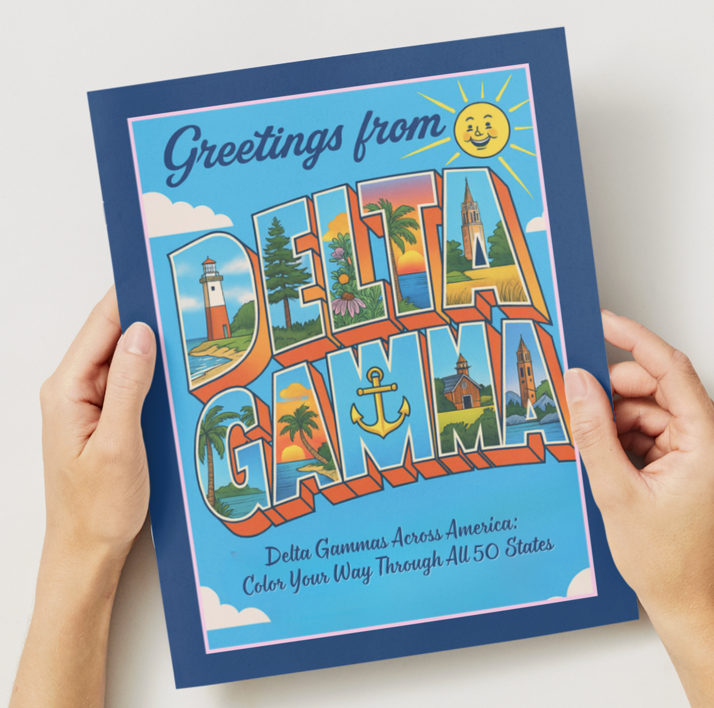 Delta Gamma Coloring Book Signature Edition Paperback, 56 Pages, (Inside pages printed in Greyscale)