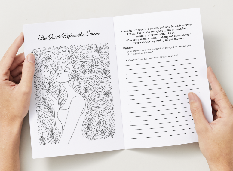 She Bloomed Anyway™ — A Coloring + Reflection Journal for Women Navigating Illness, Grief & Healing | 6" x 9" Pocket Size 10 Pack