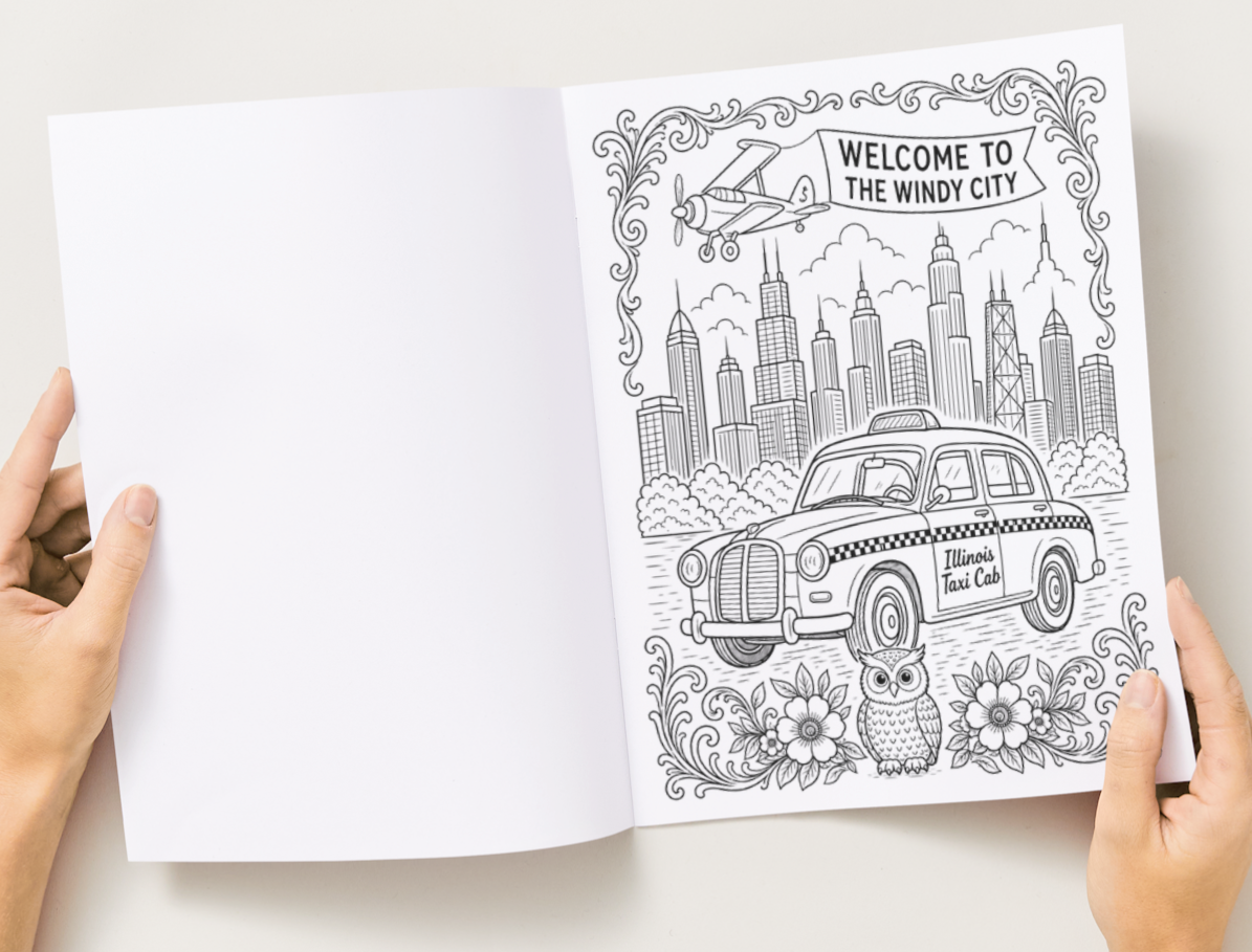 Chi Omega Coloring Book Signature Edition - Explore the Sisterhood Coast to Coast