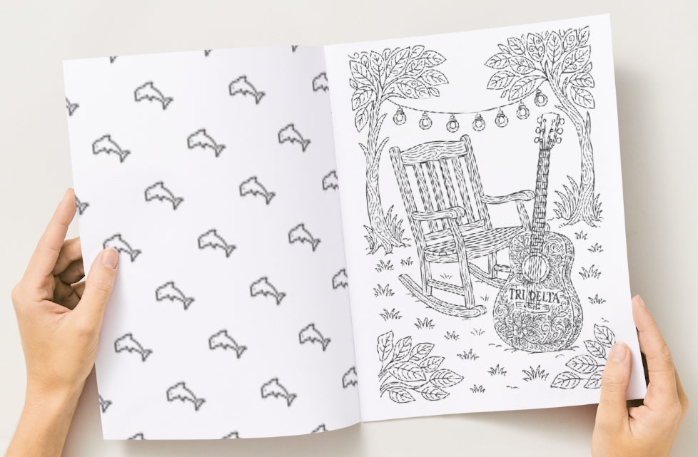 Delta Delta Delta Classic Edition Coloring Book