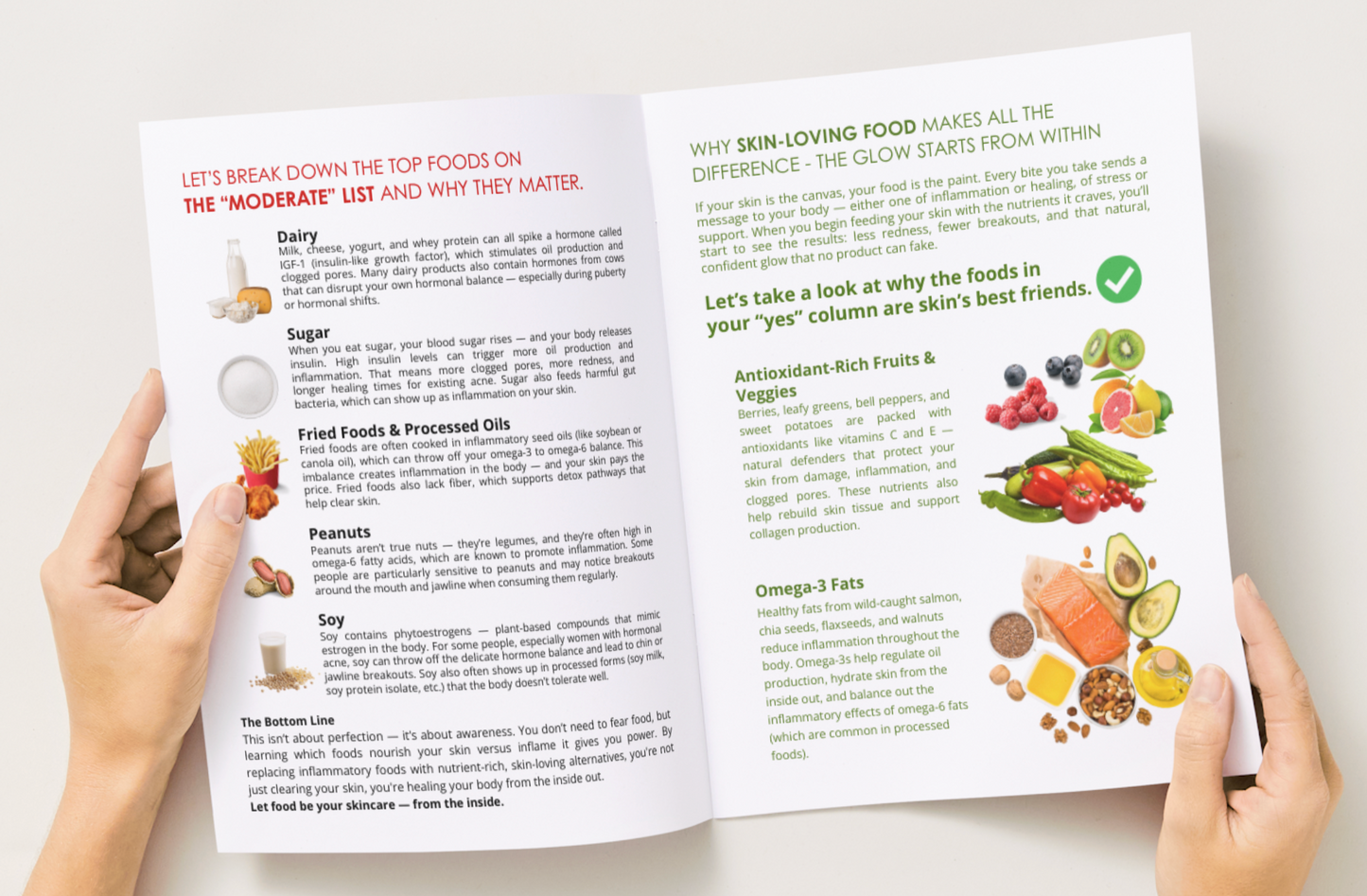 Printable PDF E-Book:  Healing from Within:  Healing Acne Through Life, Food & Balance by Halle McKenzie