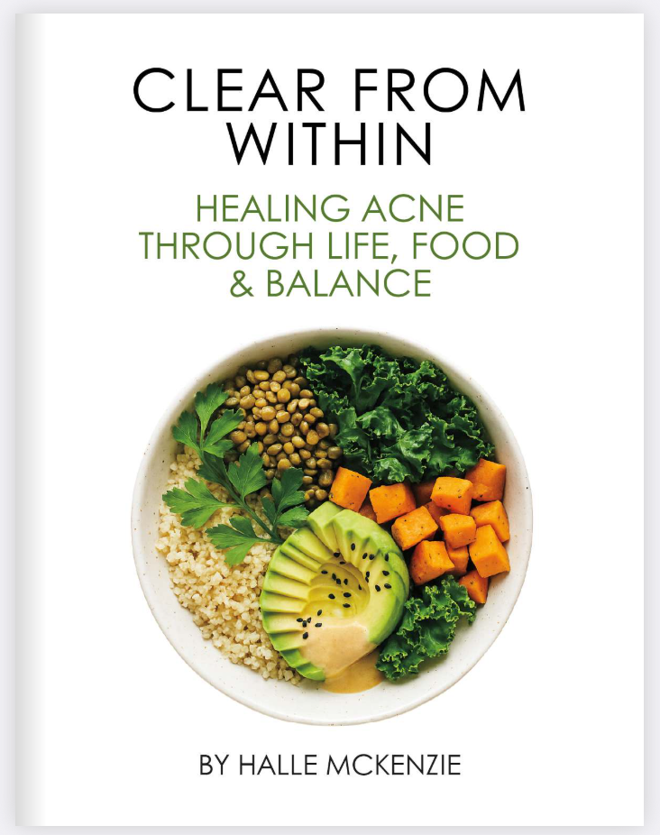 Printable PDF E-Book:  Healing from Within:  Healing Acne Through Life, Food & Balance by Halle McKenzie