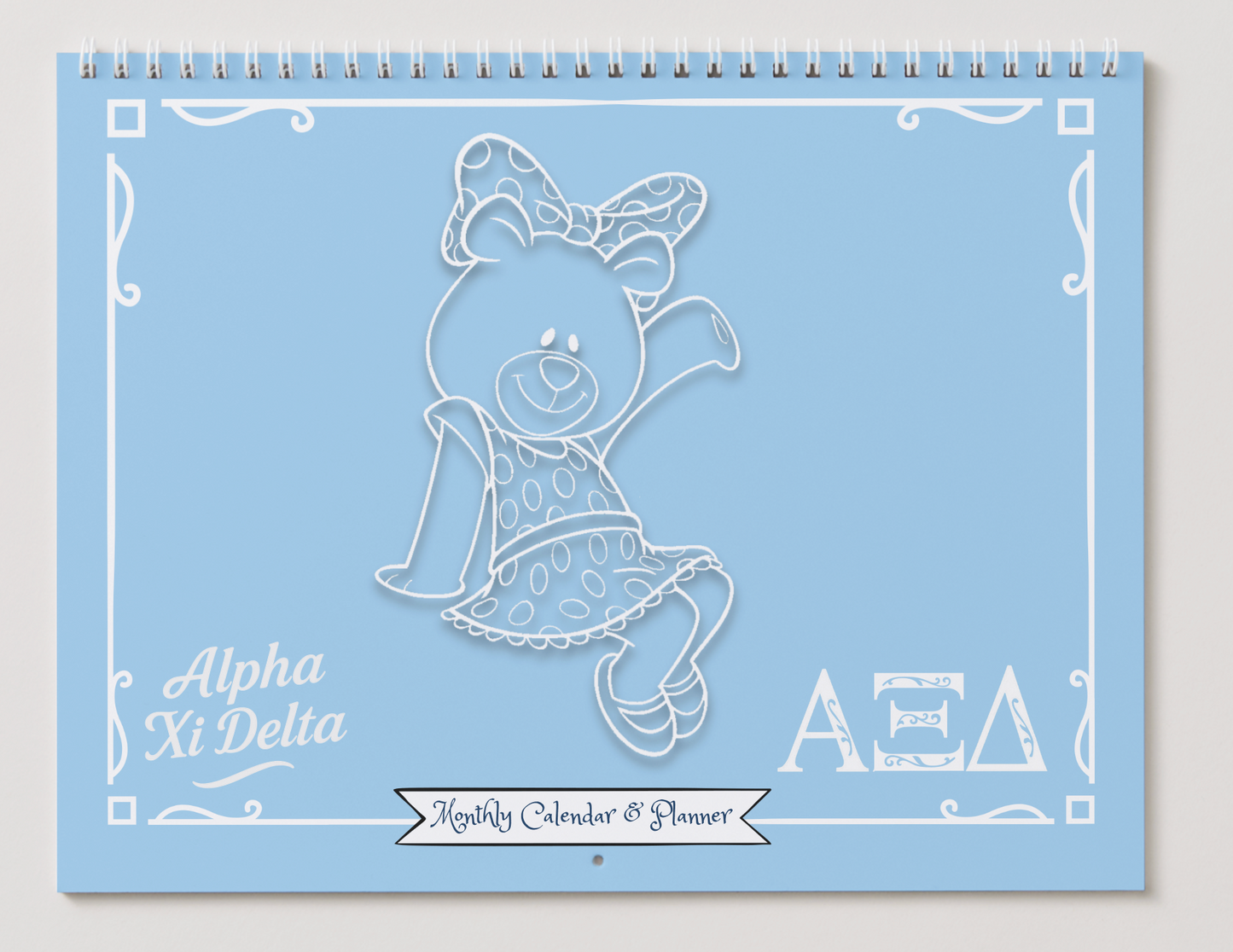 Alpha Xi Delta Wall Calendar - BetXi Bear Edition