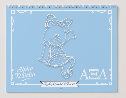 Alpha Xi Delta Wall Calendar - BetXi Bear Edition