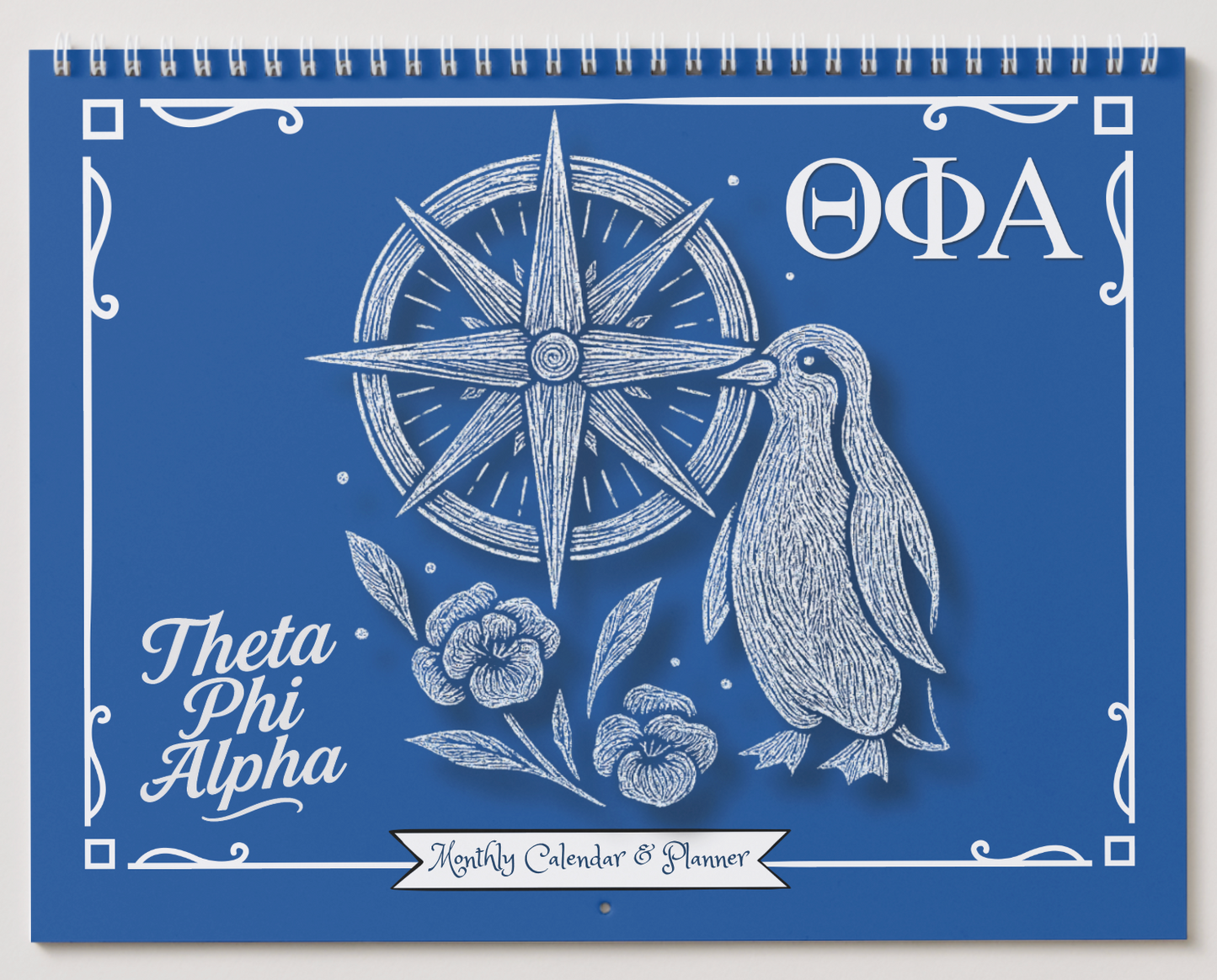 Theta Phi Alpha Wall Calendar - Wink Dot Media Color Me Collecton