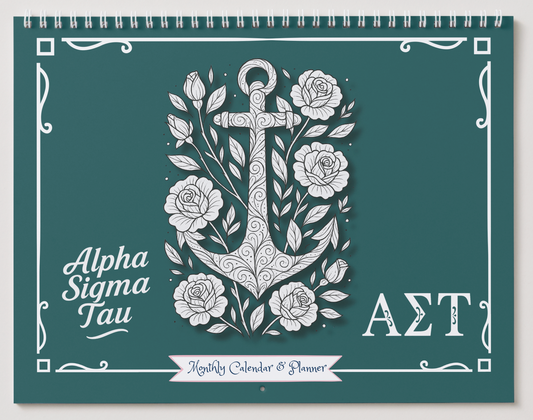 Alpha Sigma Tau Wall Calendar - Wink Dot Media Color Me Collecton